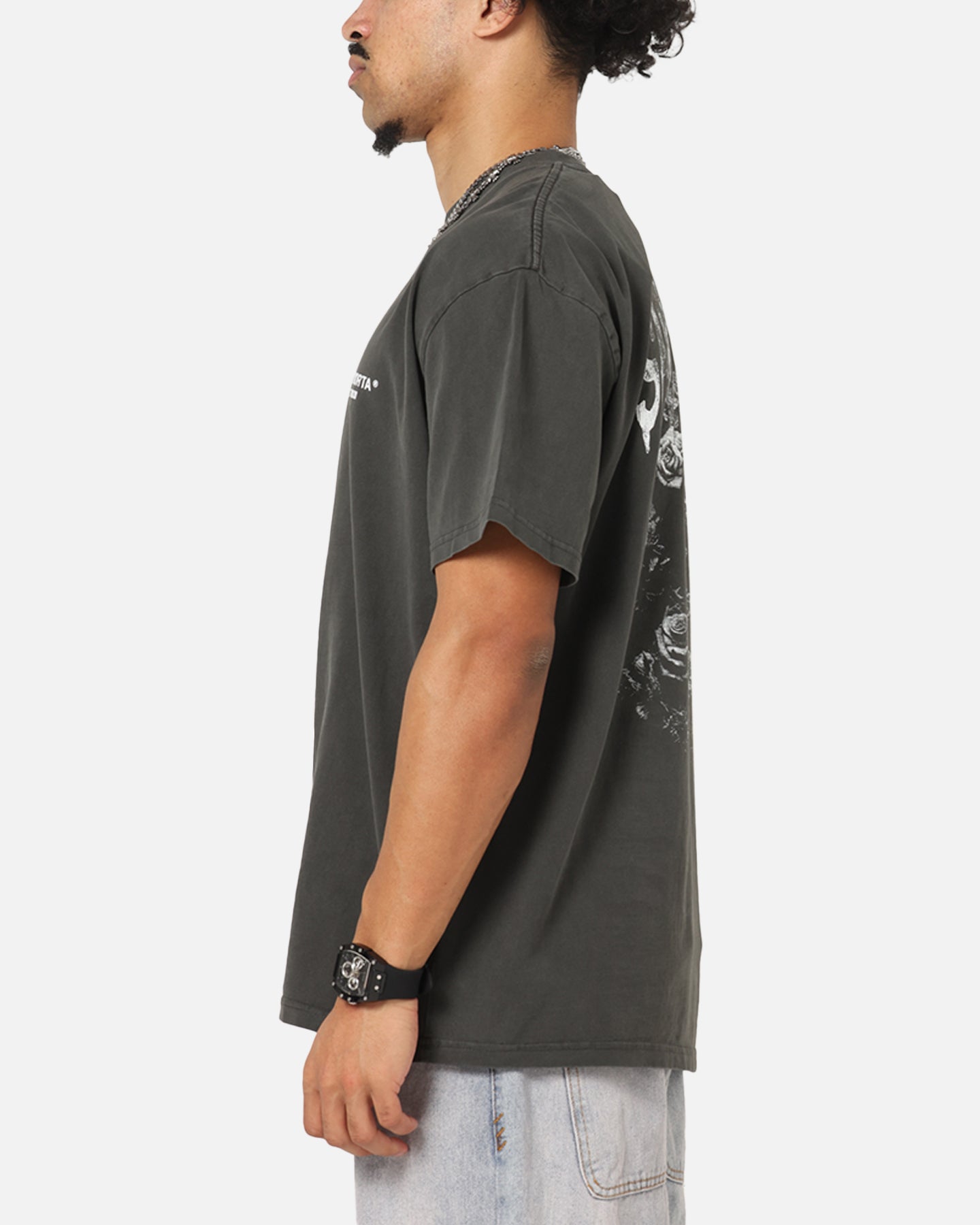 Saint Morta Heartbreak Boxy T-Shirt Black Wash、mySite、zt4zffjzw