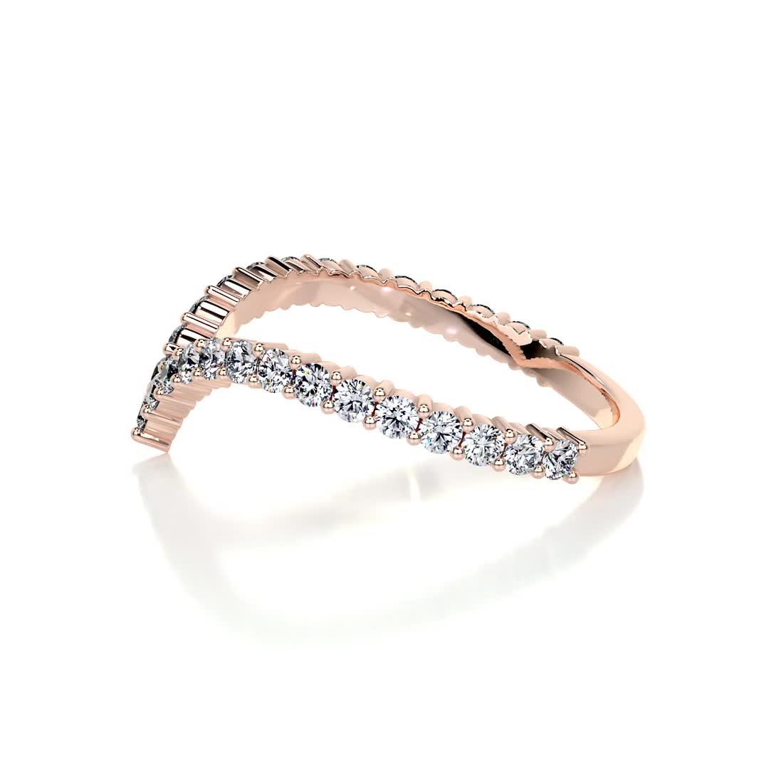Dawn Lab Grown Diamond Wedding Ring (0.50 Carat) -14K Rose Gold (RTS)、mySite、hinf8tx79