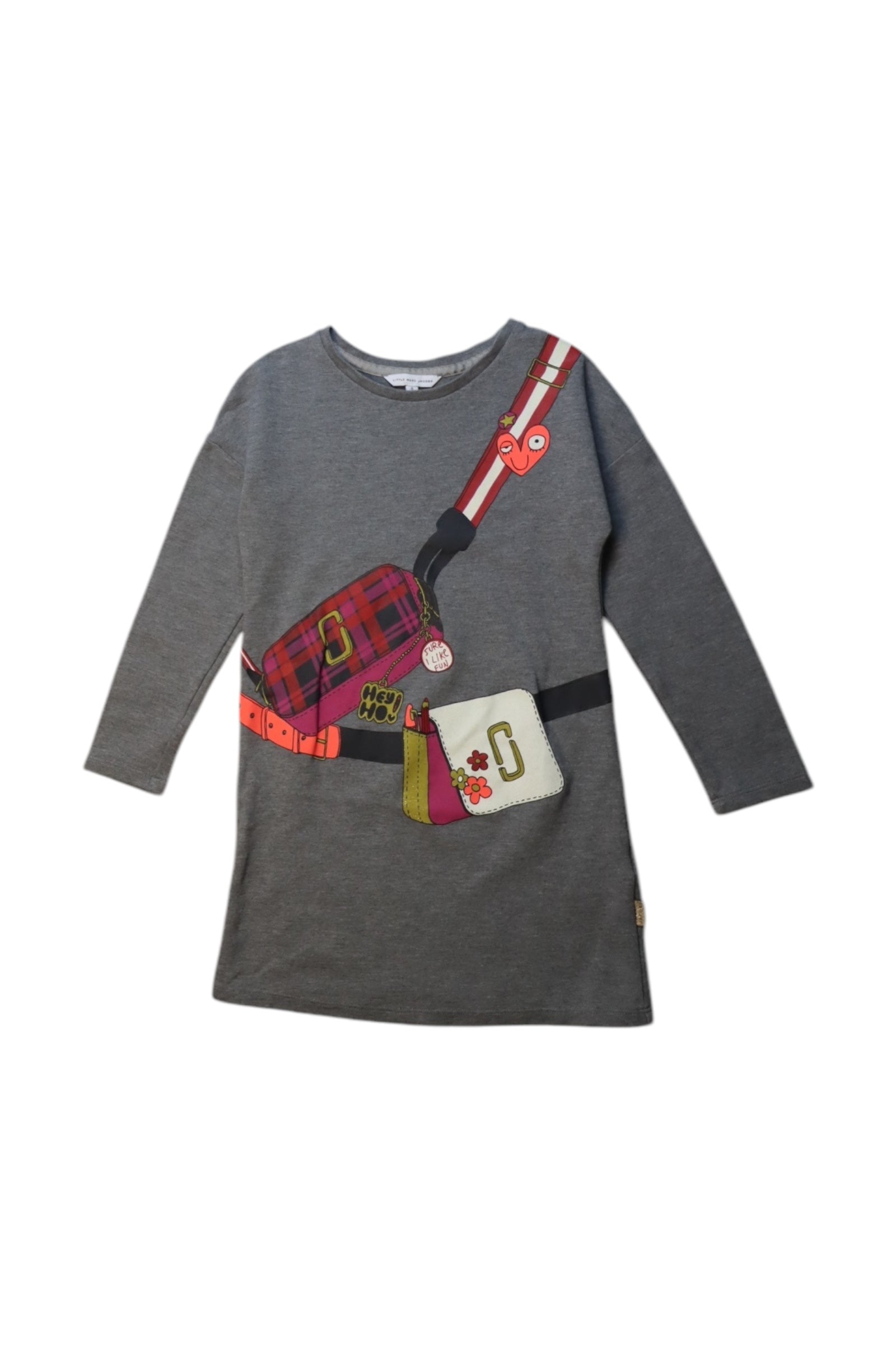 Little Marc Jacobs Graphic Long Sleeve Dress, Size 6T、mySite、g9winljtr