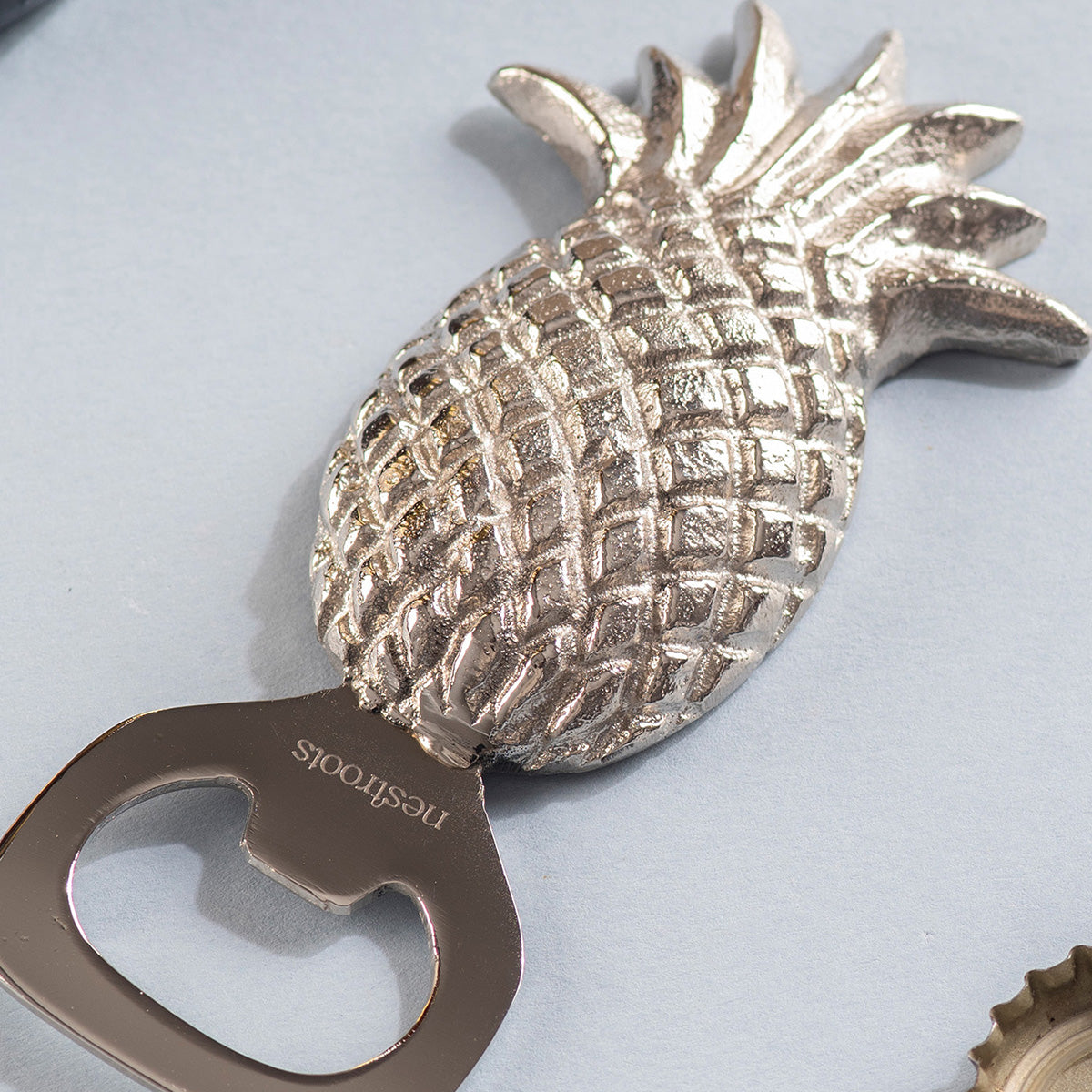 Stainless Steel Bottle Opener | Pineapple Shape | Silver、mySite、camillekostekn
