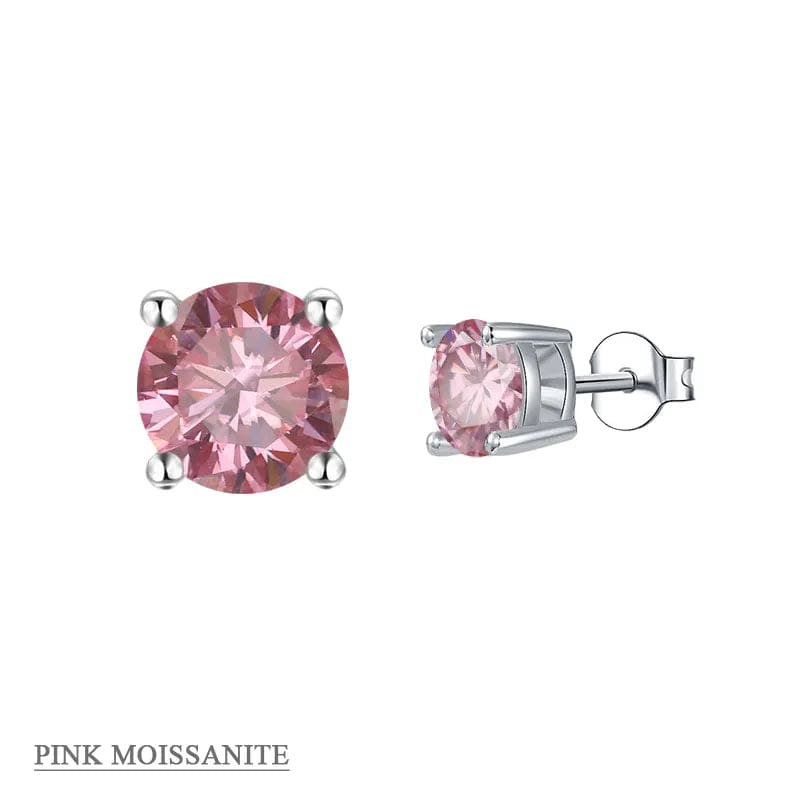 Moissanite Stud Earrings .5ct-2ct Sterling Silver Waterproof、mySite、g9winljtr