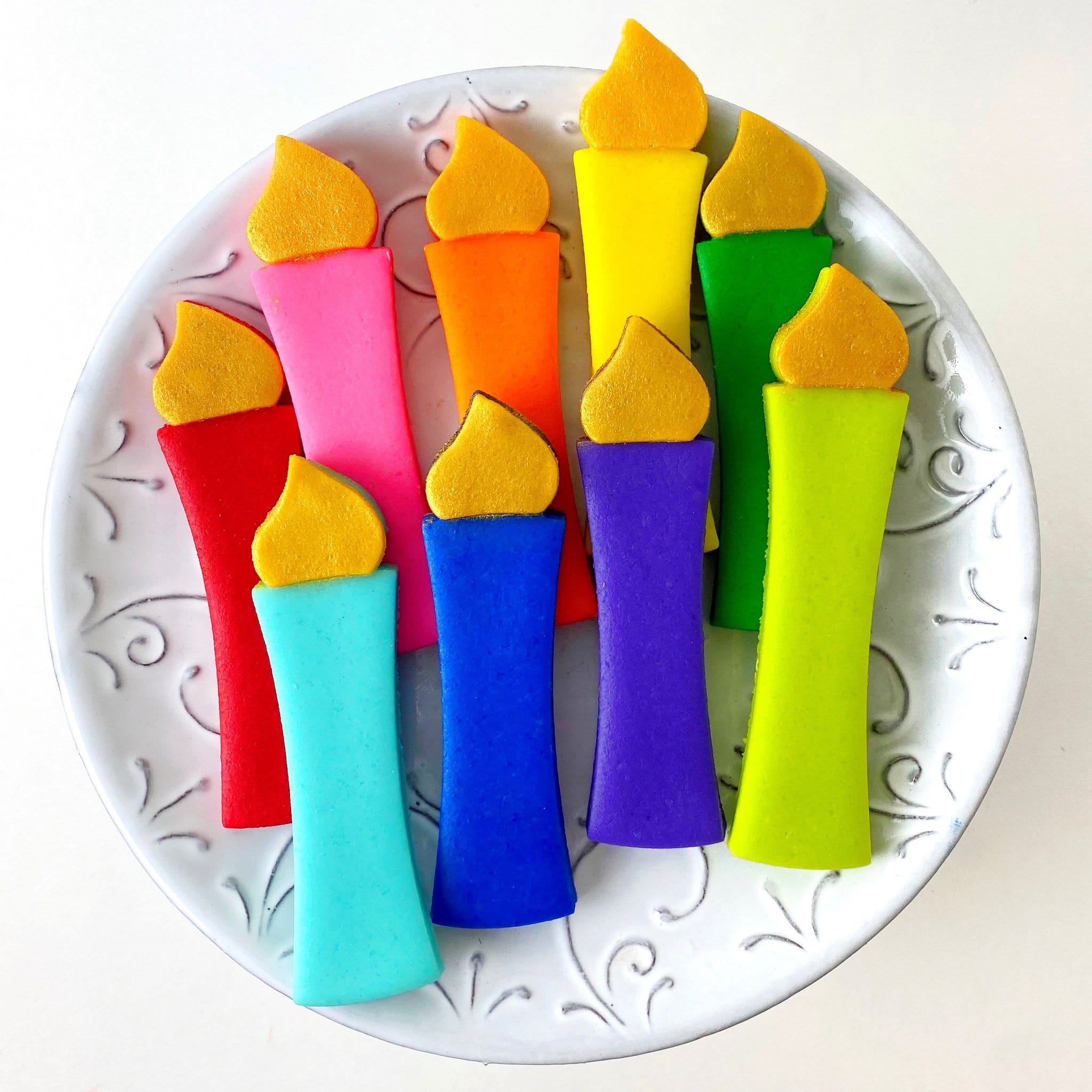Marzipan Rainbow Hanukkah Candles、mySite、topwebapps