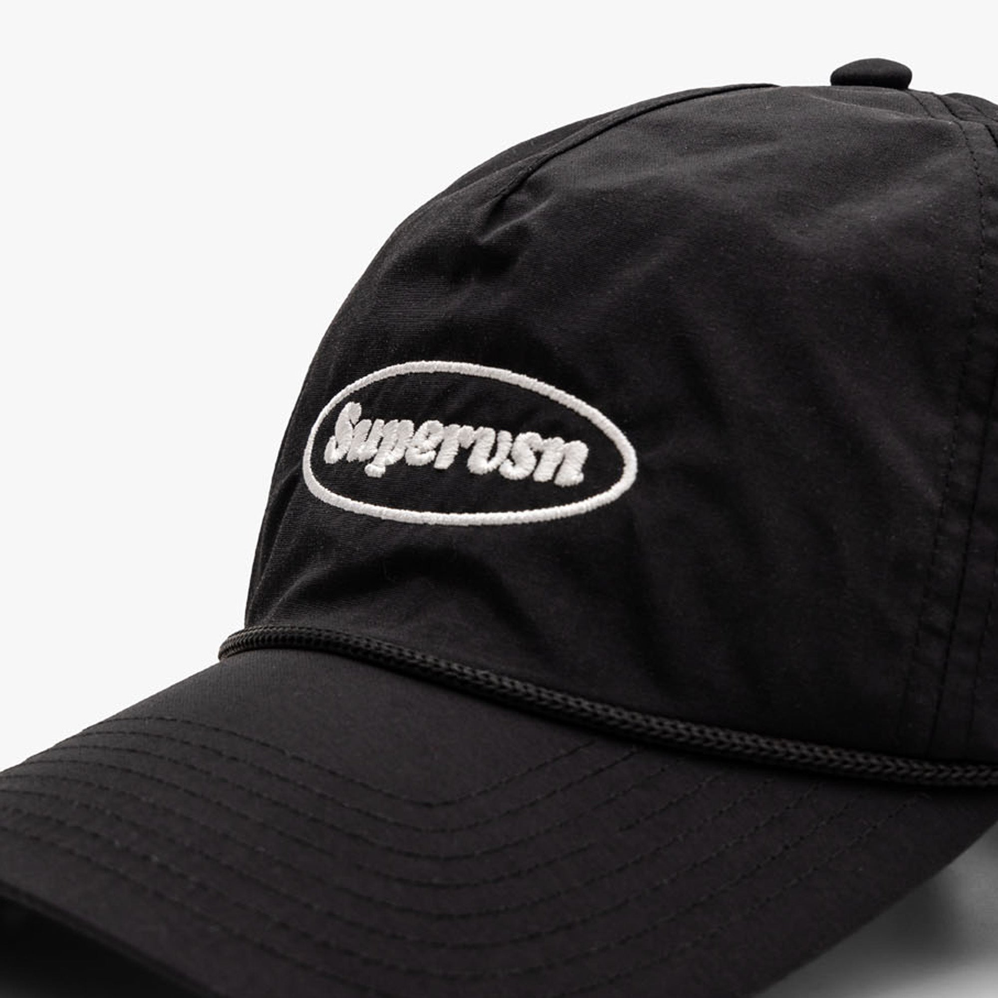  Supervsn Oval Stamp Logo Camp Hat / Black、mySite、merchandisen