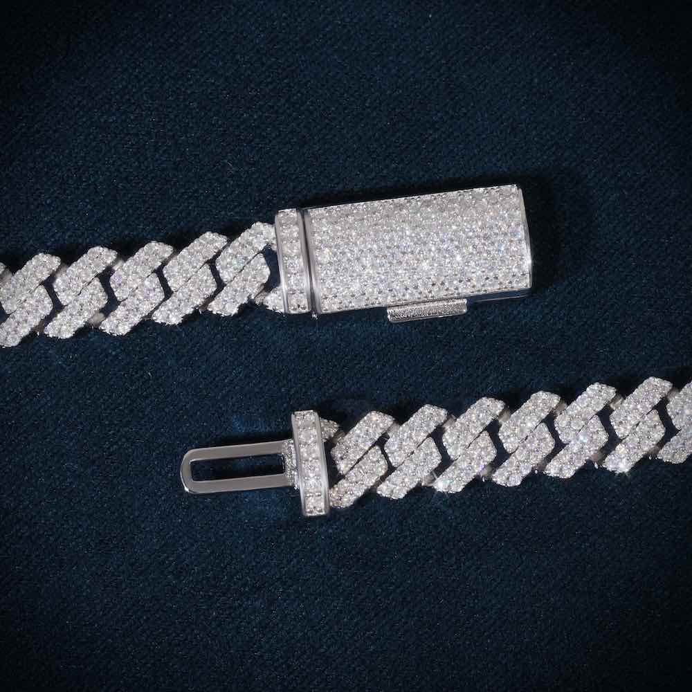 8MM Moissanite Prong Cuban Link Chain 14K Gold、mySite、hinf8tx79