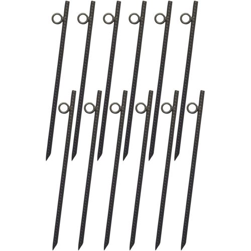 Rebar stake with loop 4pcs Grip Rebar 5/8x 55.5 Inch Steel Durable Heavy Duty Tent Canopy Ground Stakes with Angled Ends and 1 Inch Loops for Campsites and Canopies、、eastwooduniform