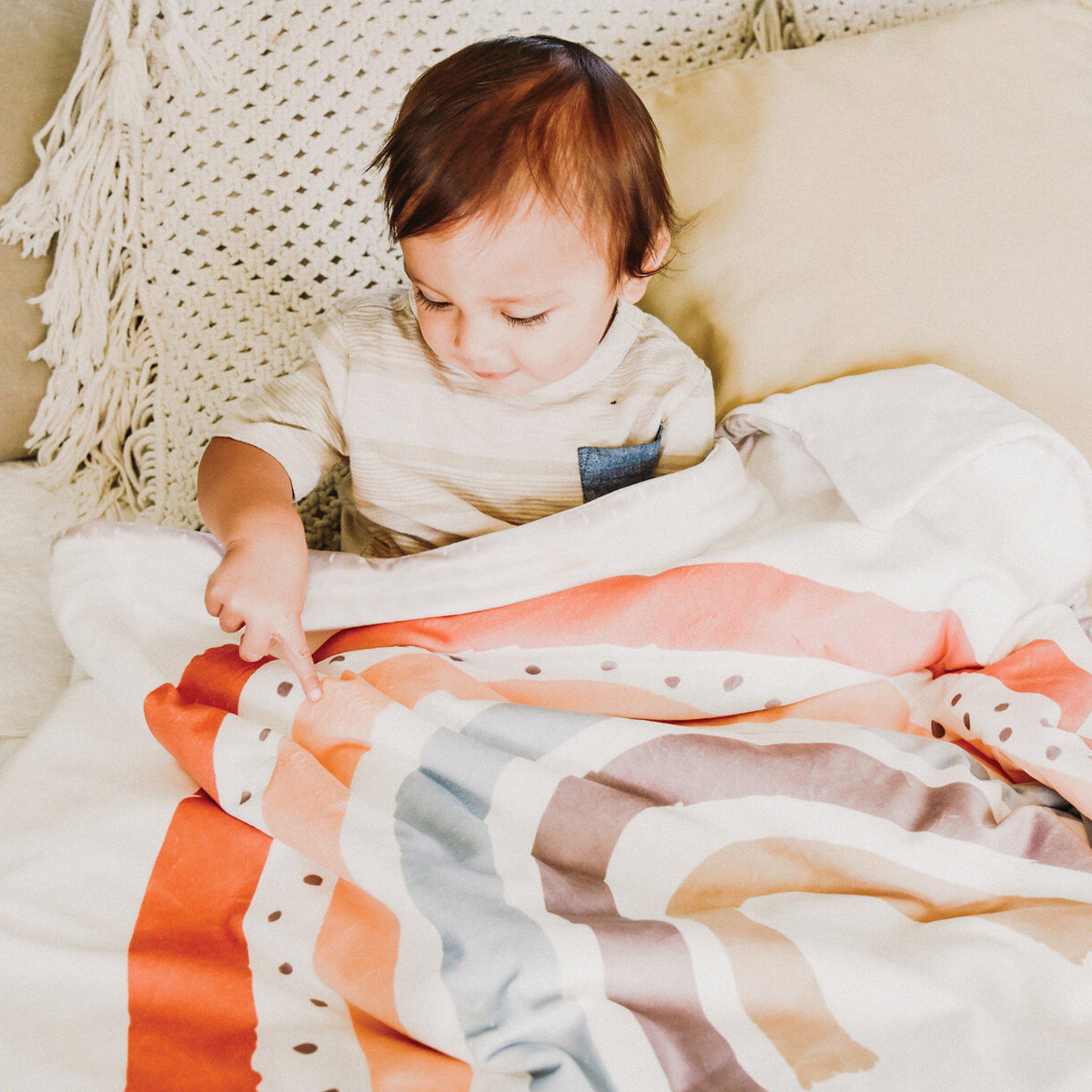 RETIRED - Little Sunshine Rainbow Blanket 41 x 28、mySite、g9winljtr