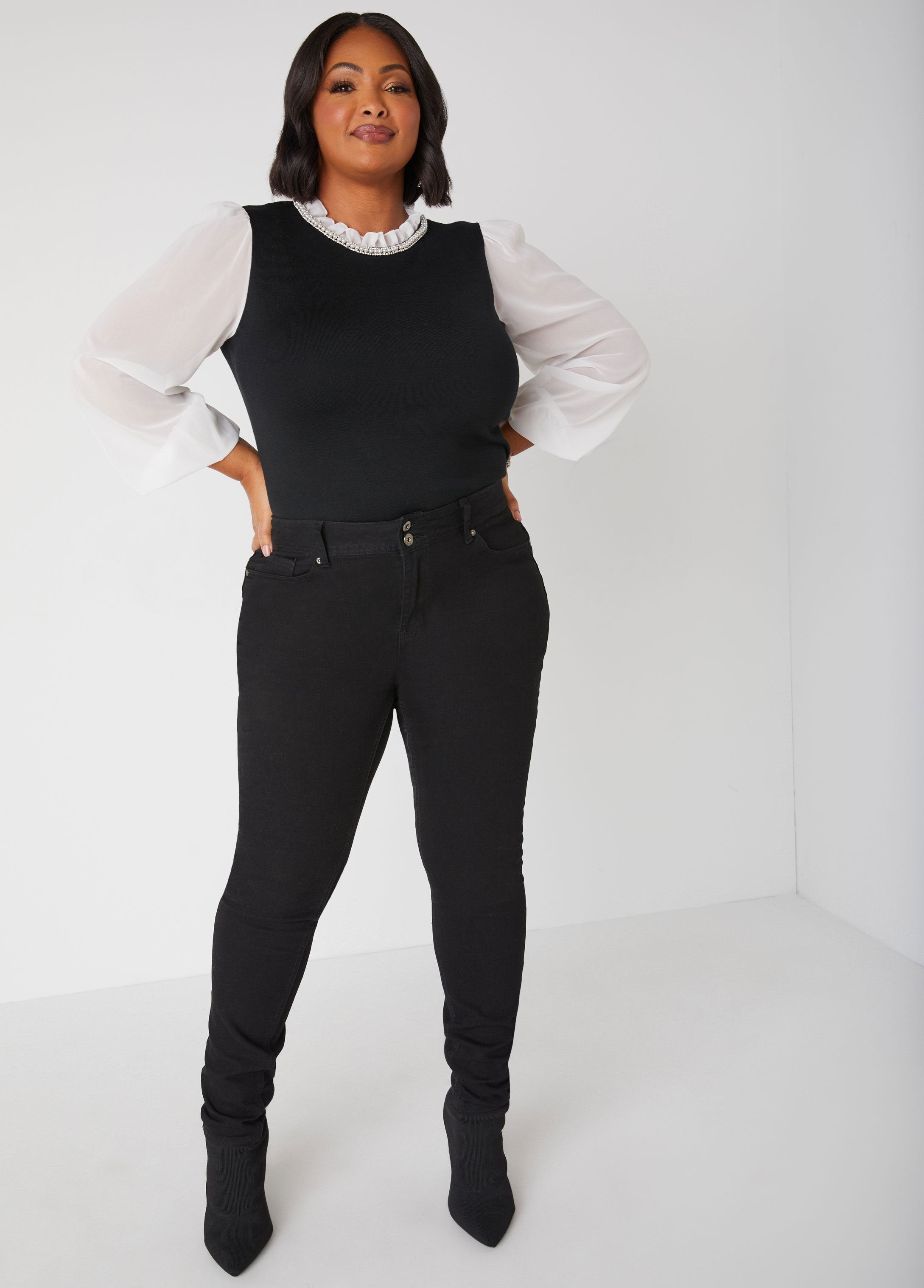 Embellished Paneled Sweater、mySite、bengalsvssteelers