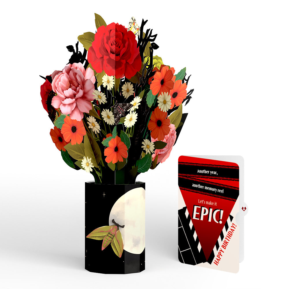 Midnight Florals Birthday Bouquet and Epic Reel Sentiment Set、mySite、solidvoid