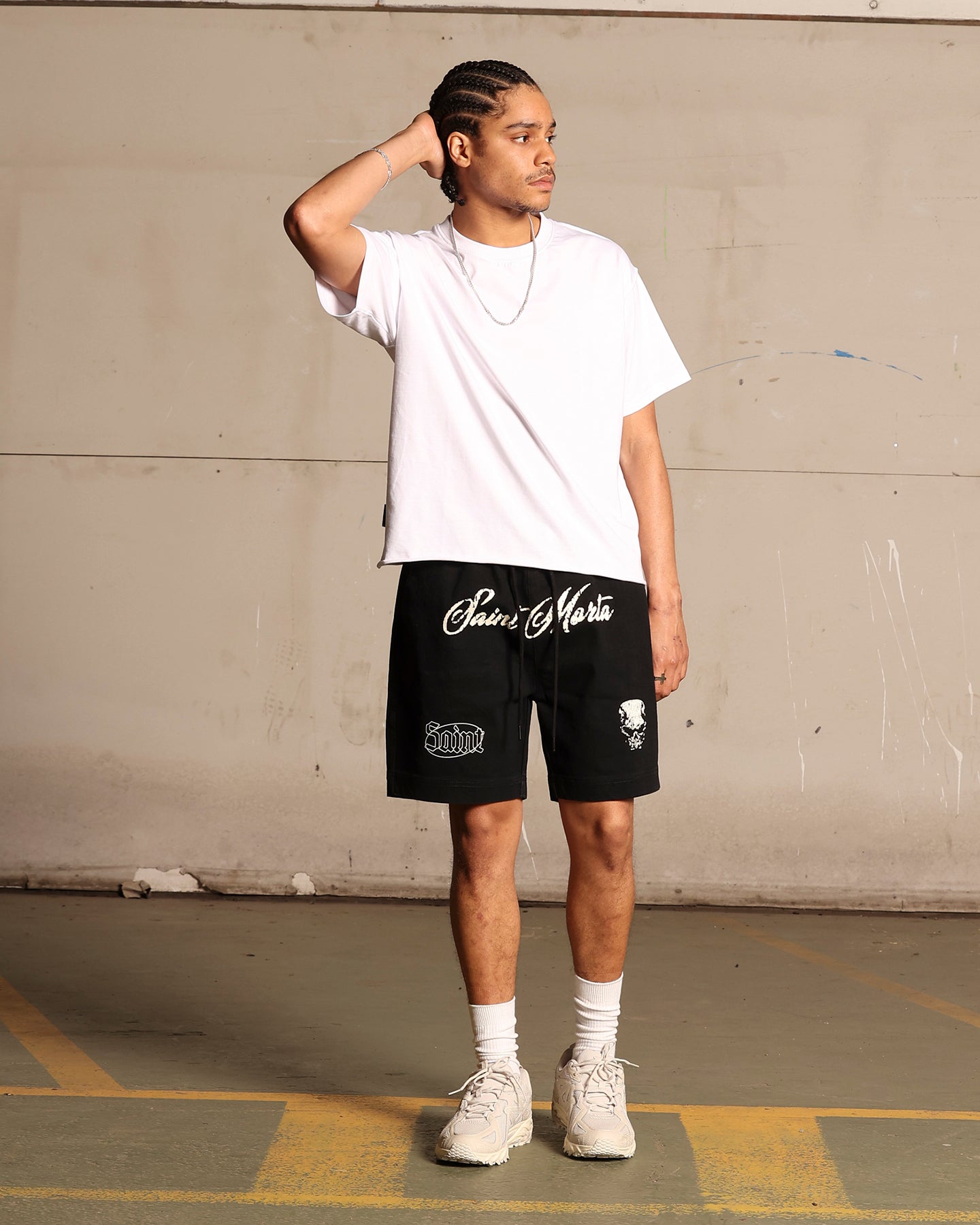 Saint Morta Roadhouse Denim Shorts Vintage Black、mySite、zt4zffjzw