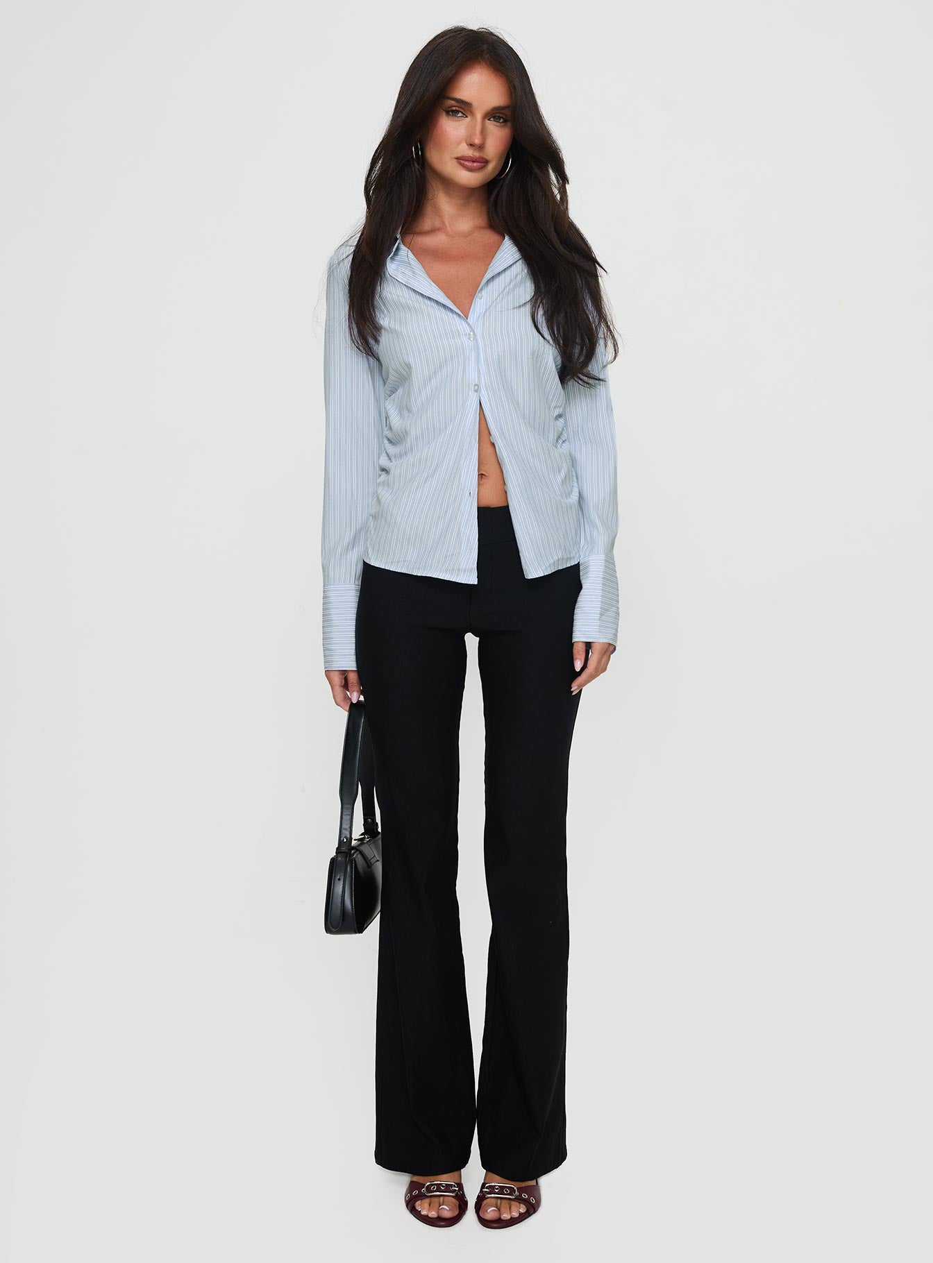 Rush Hour Long Sleeve Top Blue Stripe、mySite、solidvoid