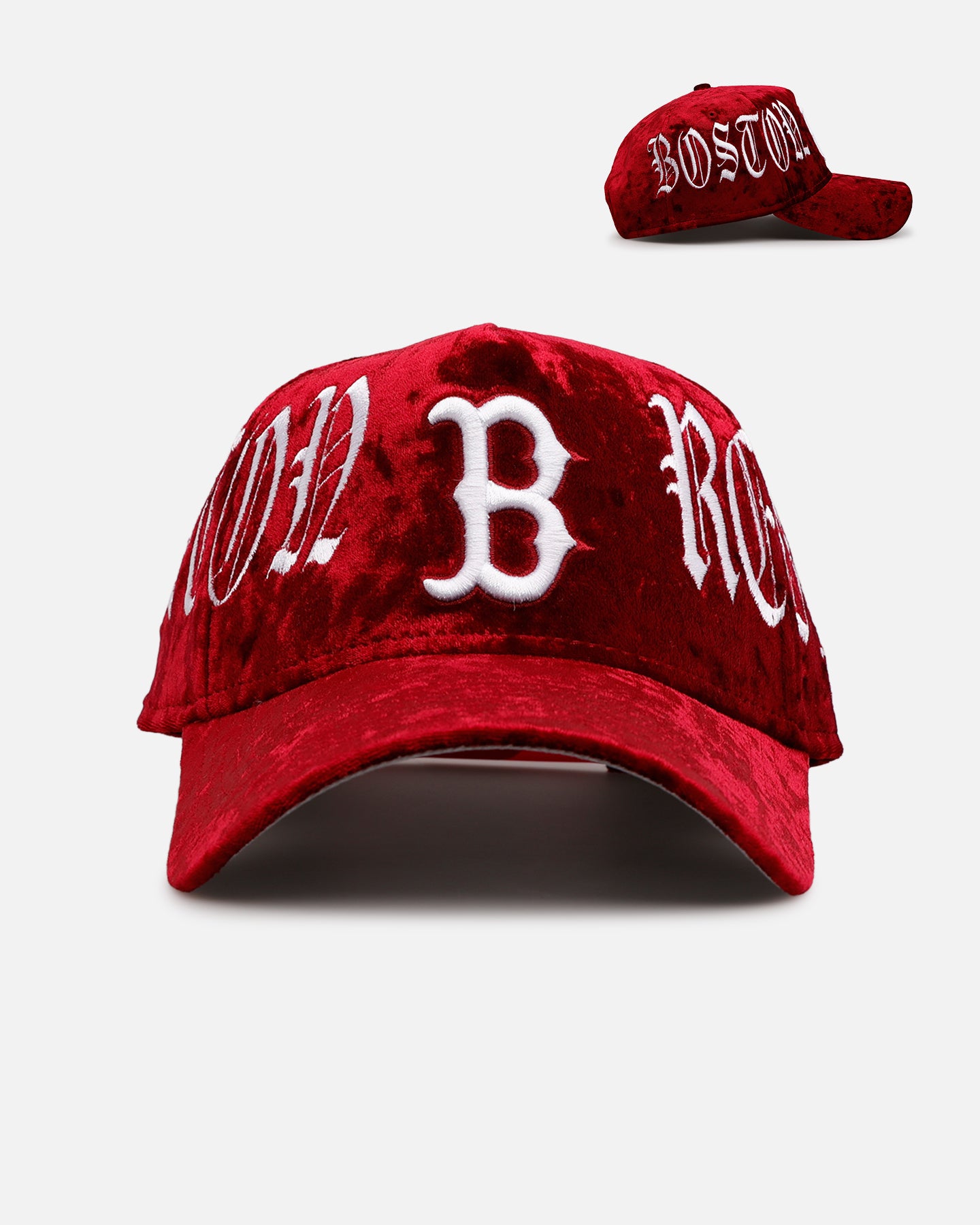 New Era Boston Red Sox 'Velvet Gothic Script' 9FORTY A-Frame Snapback Maroon、mySite、zt4zffjzw