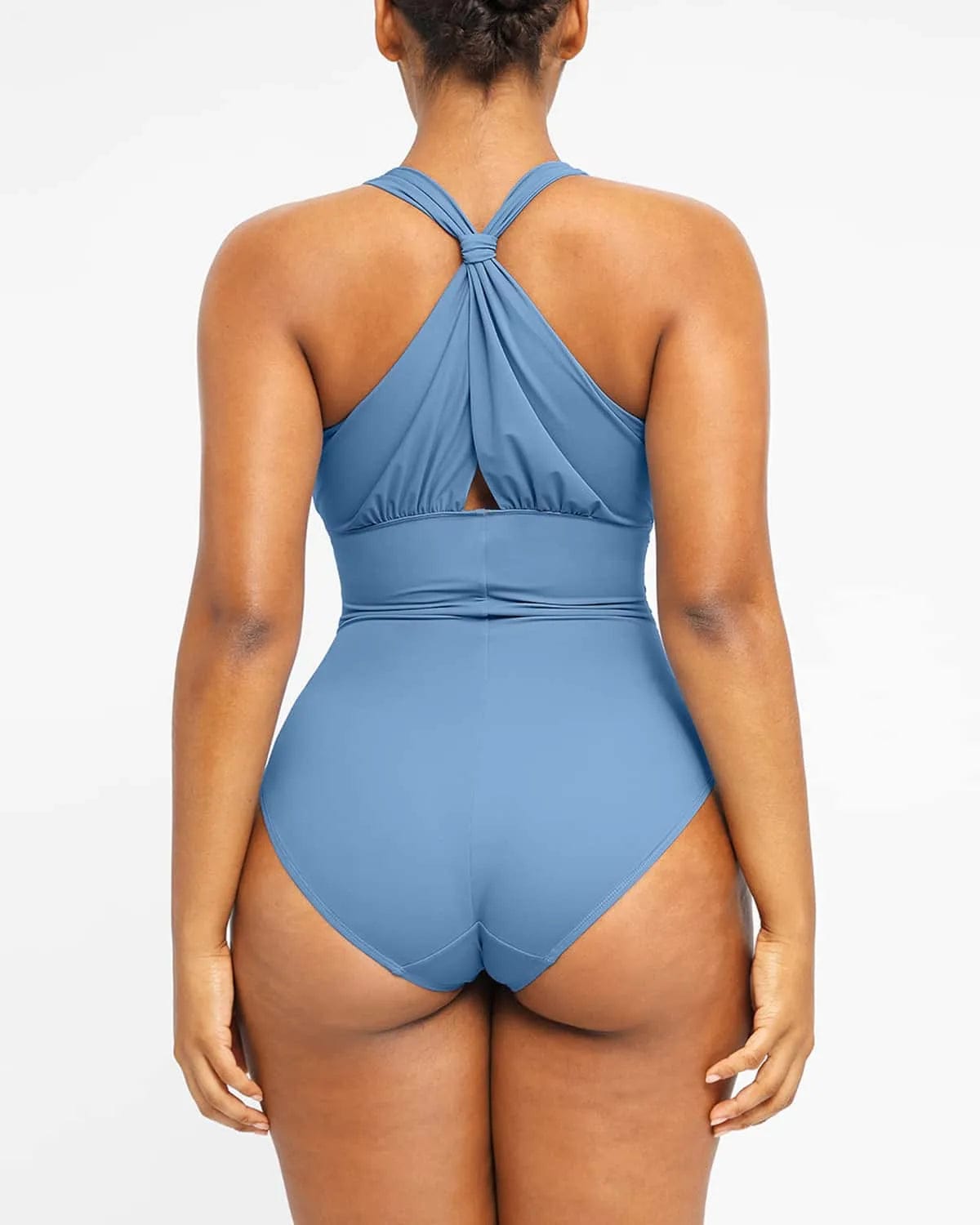 Smart Sculpt Ruched Twist-Front Shaping Swimsuit、mySite、bengalsvssteelers