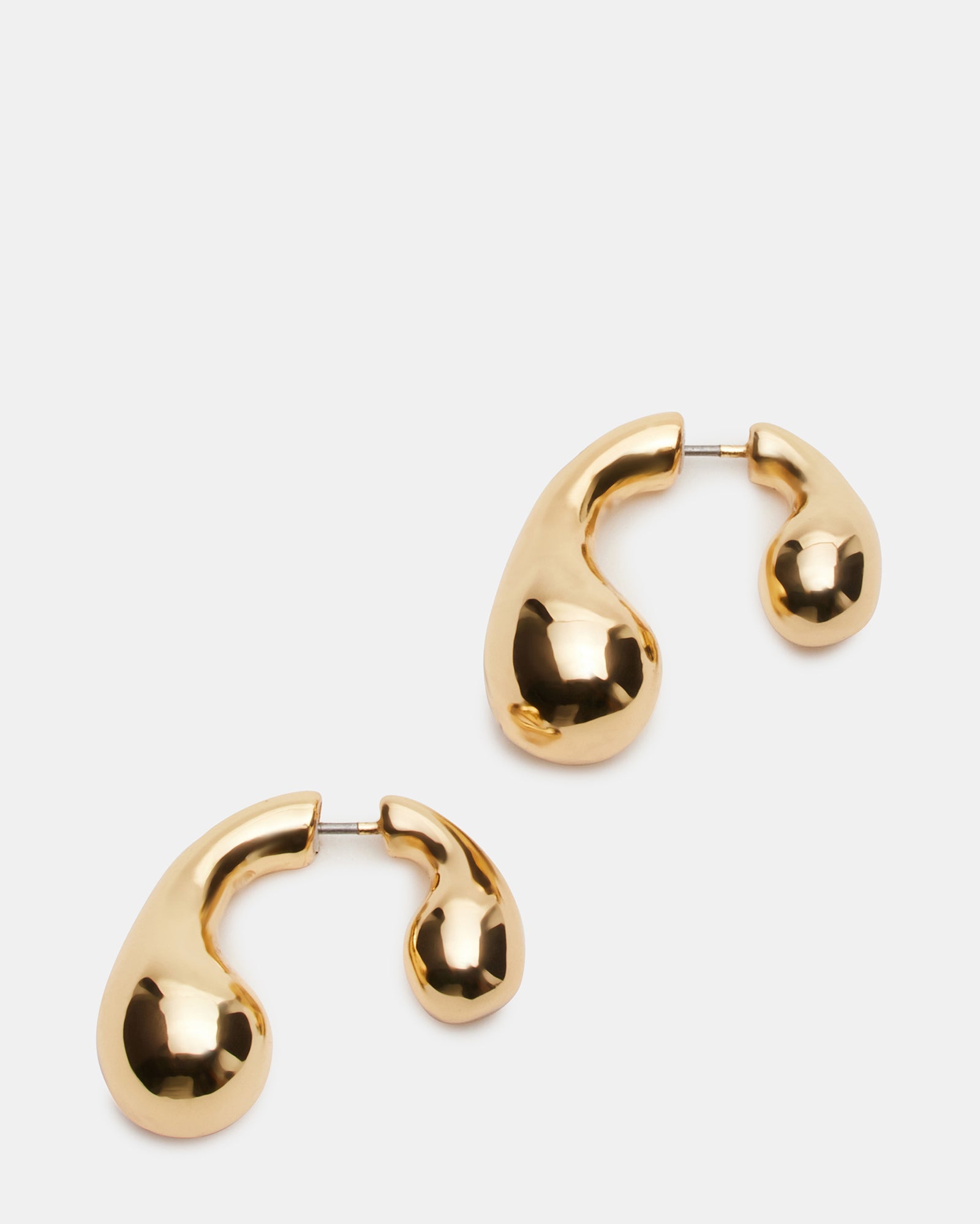 FRONT/BACK TEARDROP EARRINGS GOLD、mySite、gtrtttuynbv
