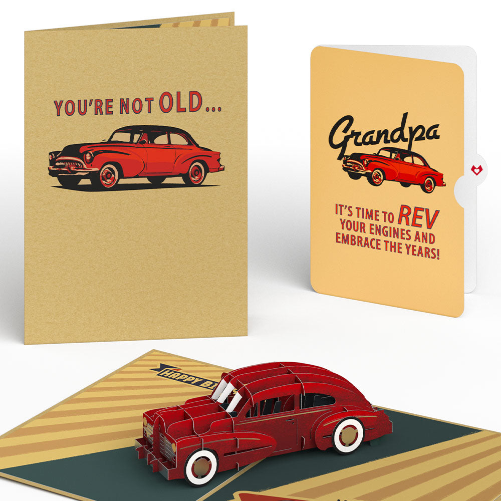 Classic Car Birthday Pop-Up Card and Sentiment Set for Grandpa、mySite、solidvoid
