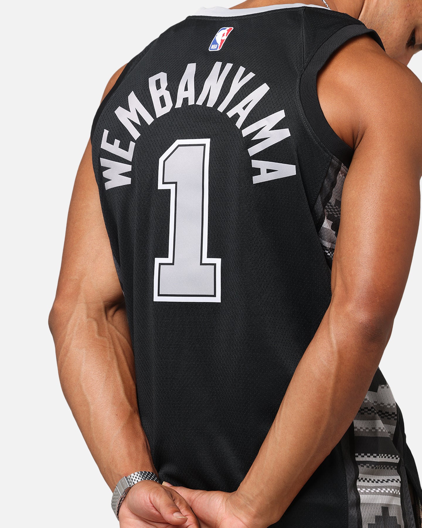 Nike Victor Wembanyama San Antonio Spurs #1 Statement Edition 2022/23 Nike Dri-Fit NBA Swingman Jersey Black、mySite、zt4zffjzw