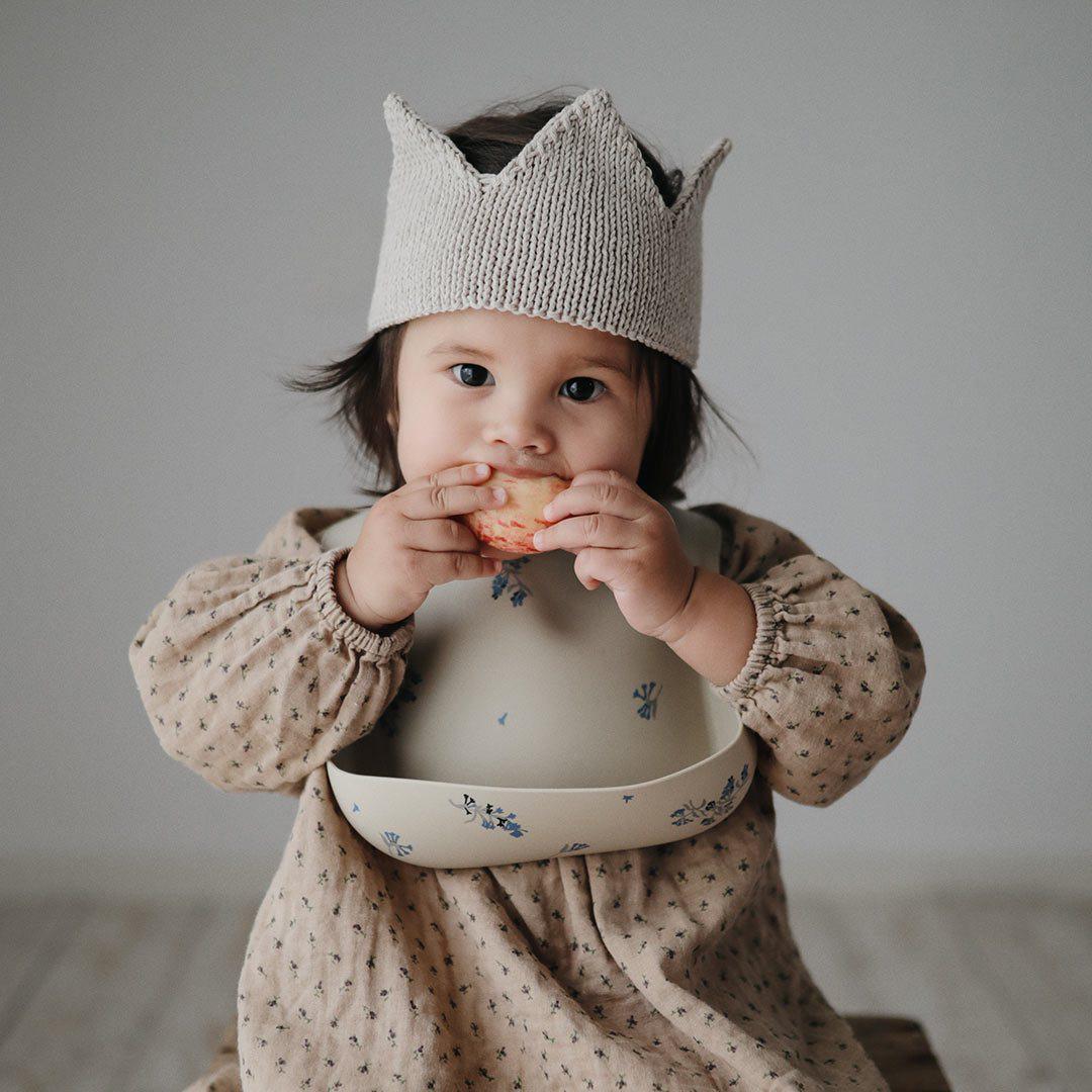  Mushie Silicone Baby Bib - Lilac Flowers、mySite、merchandisen