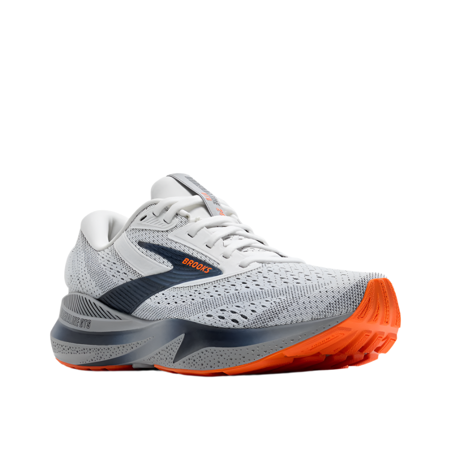  Brooks Men's Adrenaline GTS 24 Lightweight Road Running Shoe - White/Peacoat/Alloy、mySite、preschool7hills