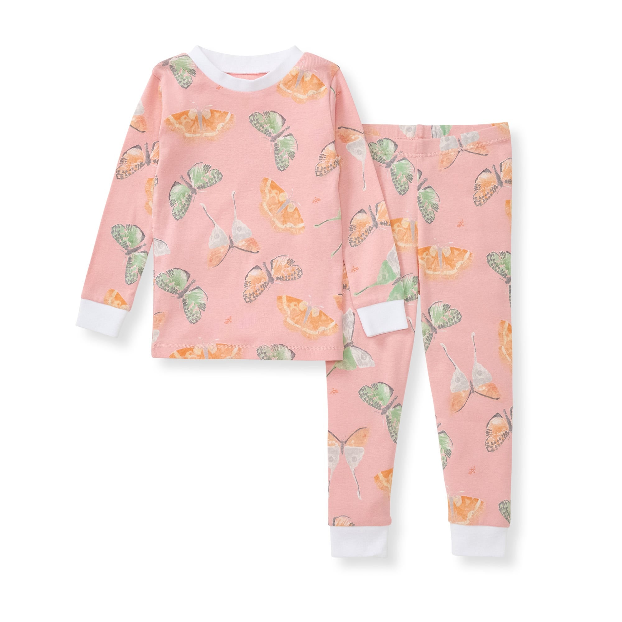 Desert Moths Organic Cotton 2-Piece Girl Pajamas、mySite、g9winljtr