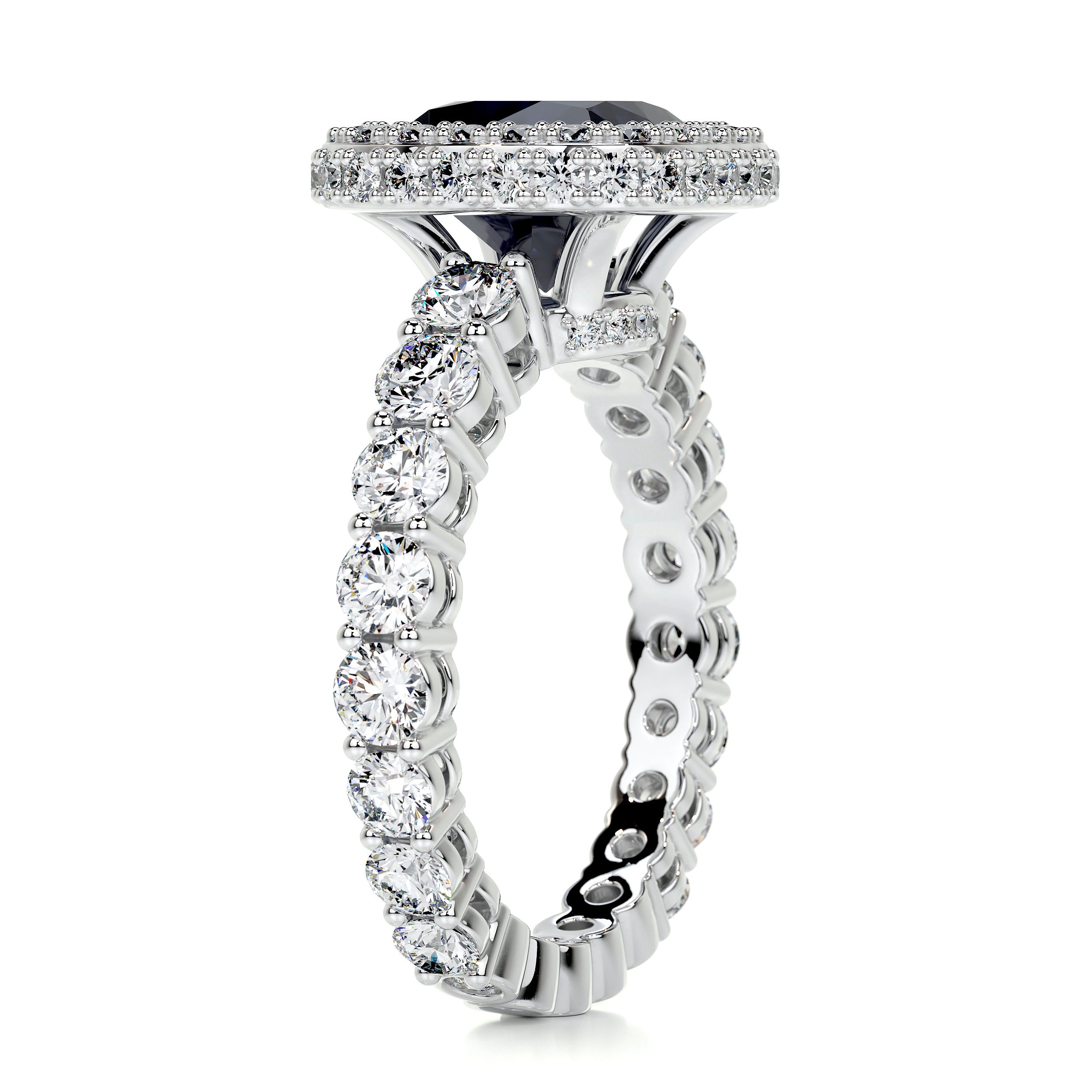 North Gemstone & Diamonds Ring (4 Carat) - Platinum、mySite、hinf8tx79