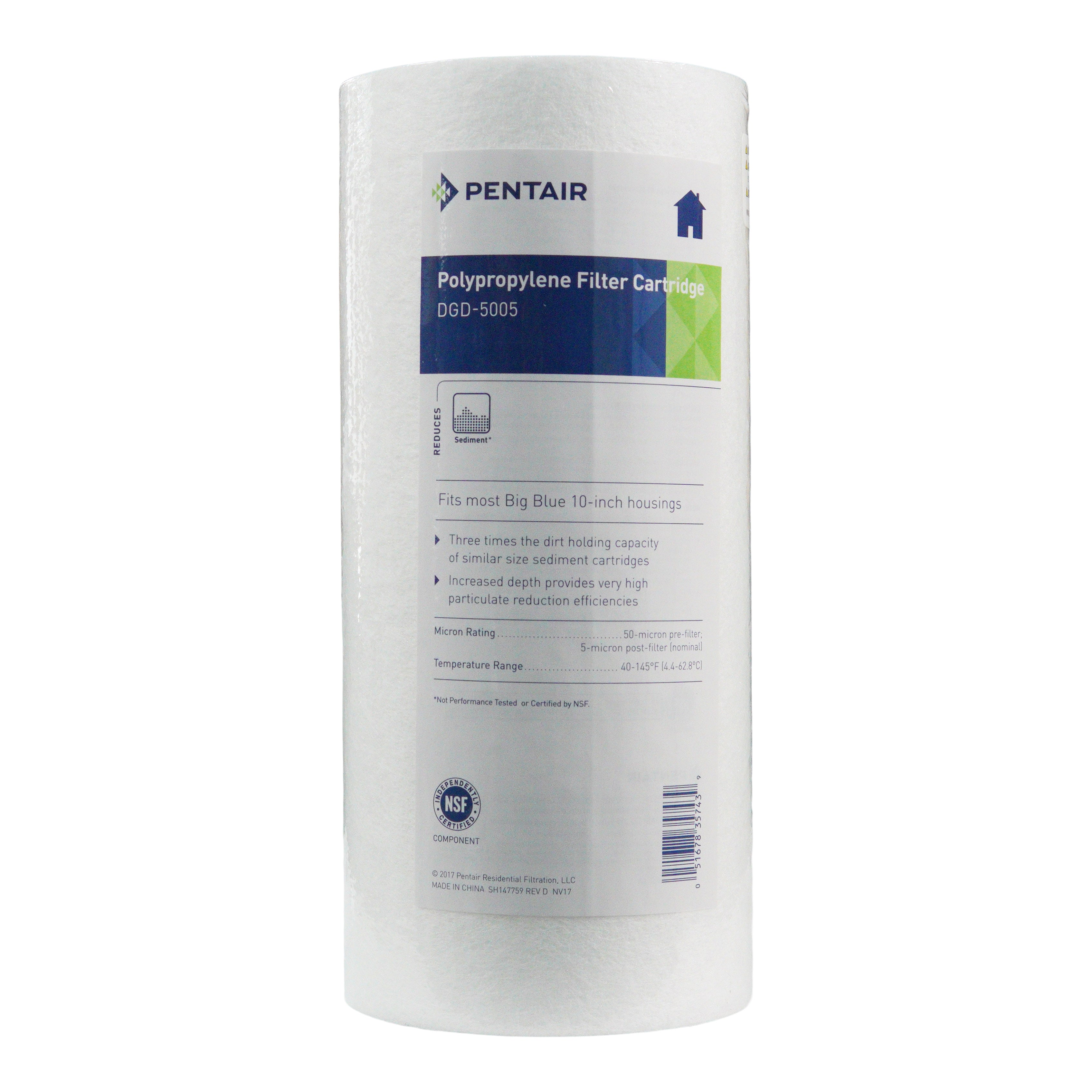 Pentair 10 BB Sediment DGD-5005 #155357-43、mySite、noshort