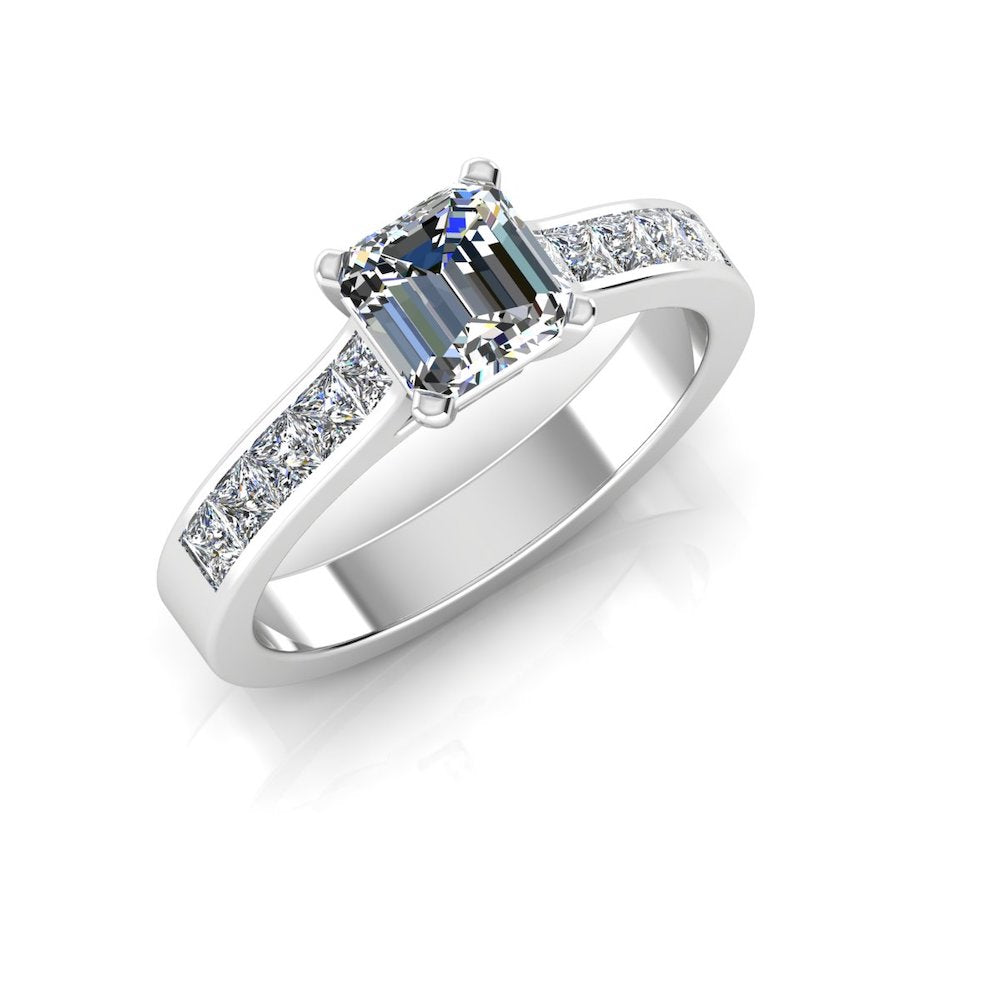 Invisible Set Radiant Cut Moissanite Engagement Ring、mySite、hinf8tx79