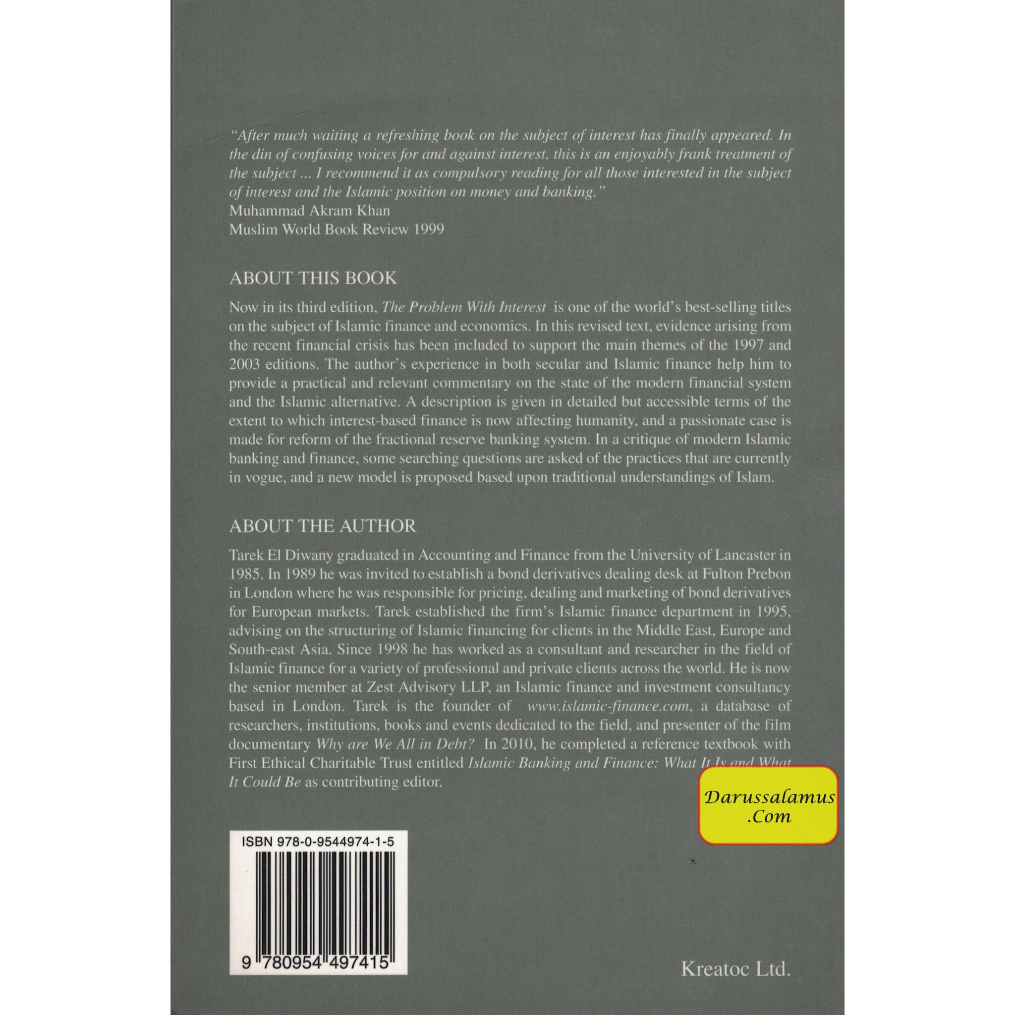 The Problem with Interest By Tarek El-Diwany、mySite、topwebapps