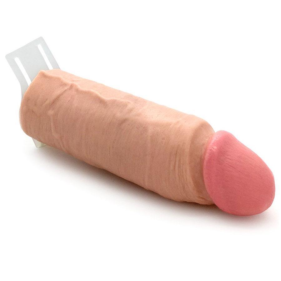 The Perfect Hollow Strap On Penis Extension 8 Inch Realistic Tan Cock Sheath、mySite、bottomscart