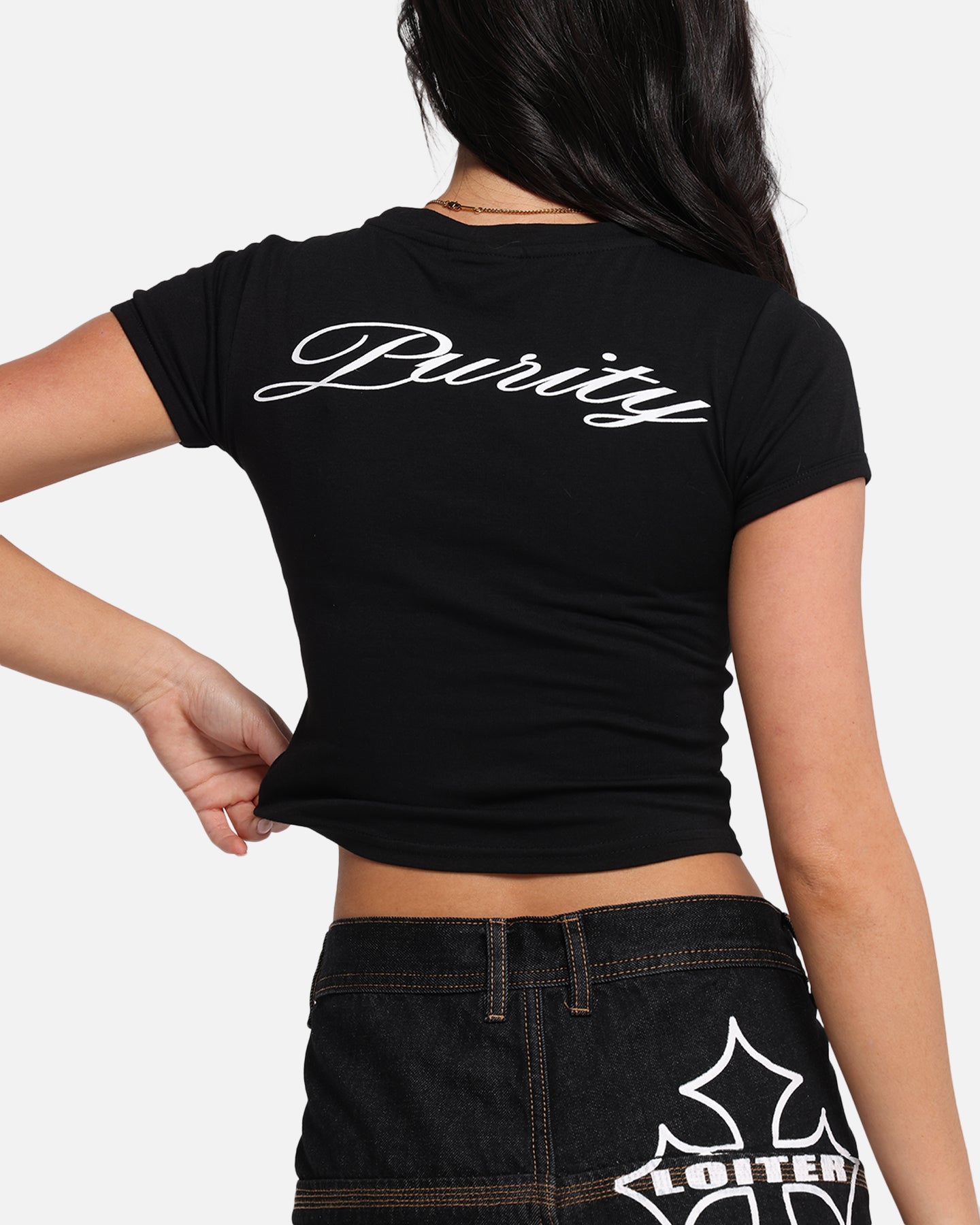 Loiter Women's Purity Baby T-Shirt Black、mySite、zt4zffjzw