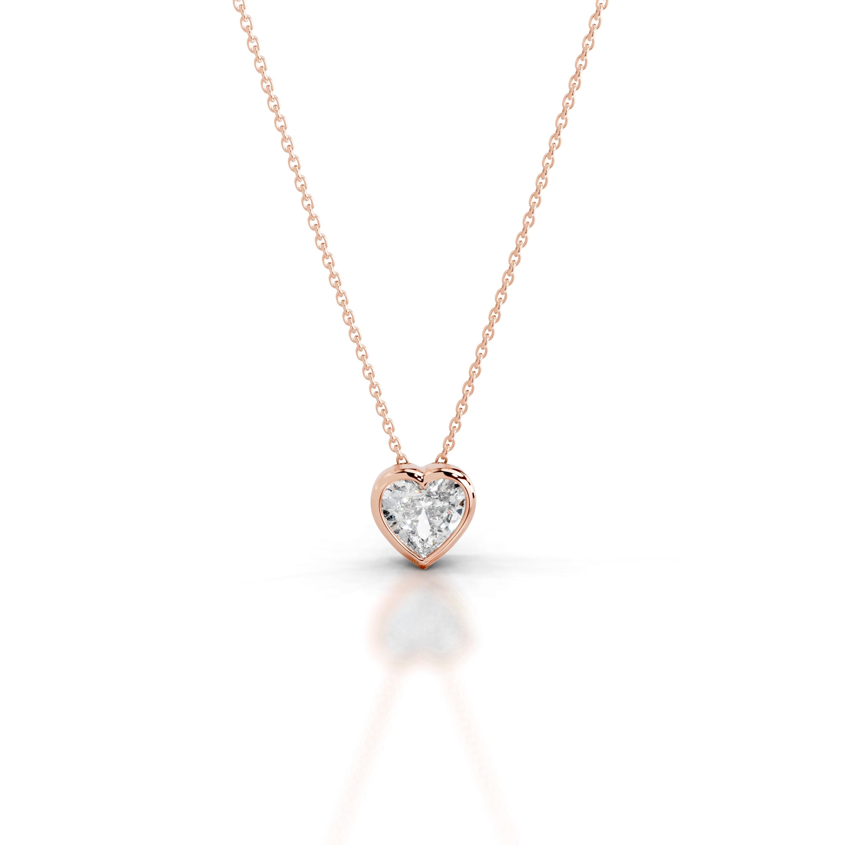 Gianna Lab Grown Diamond Pendant - 14K Rose Gold、mySite、hinf8tx79