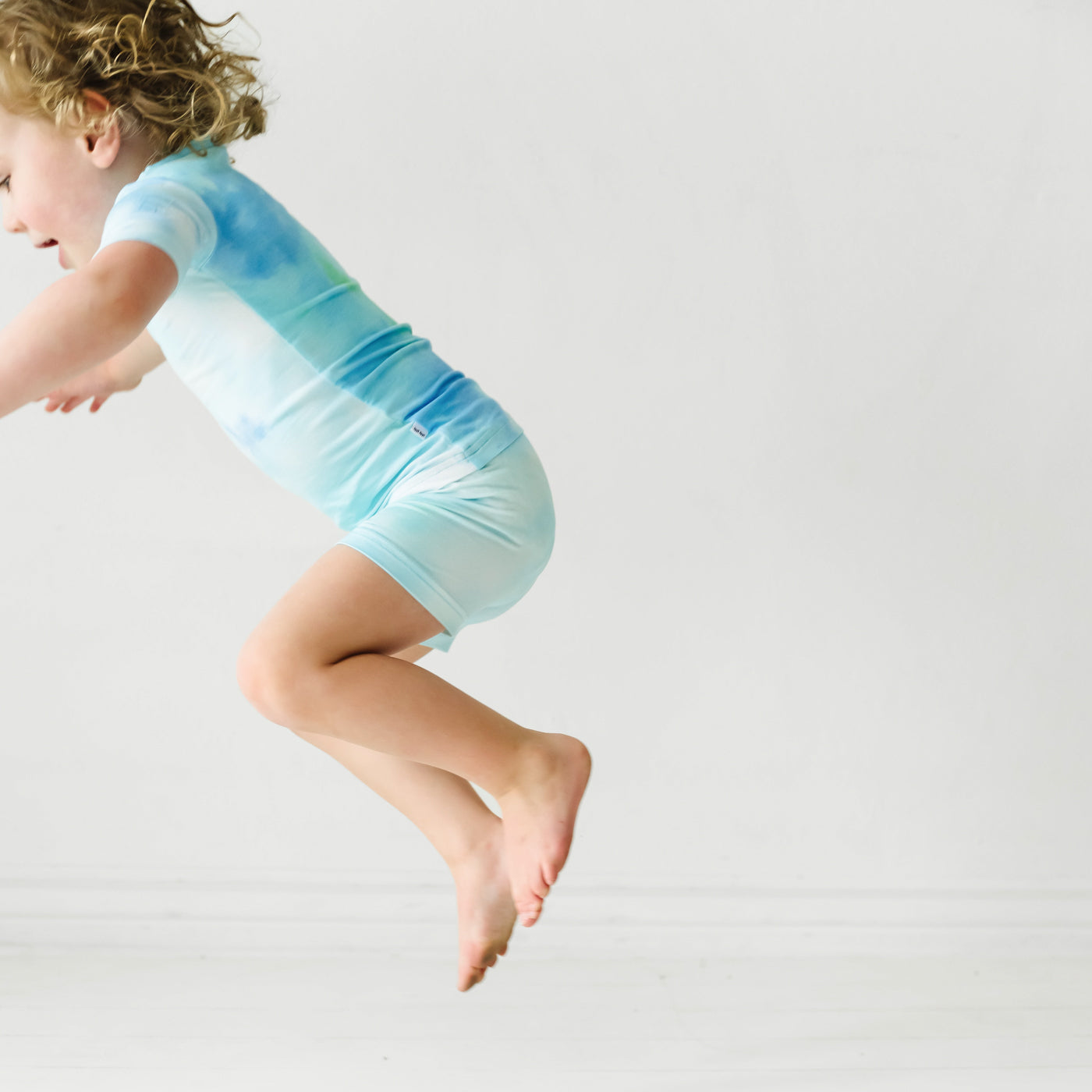  Tidepool Watercolor Two-Piece Short Sleeve & Shorts Pajama Set、mySite、layawaytickets