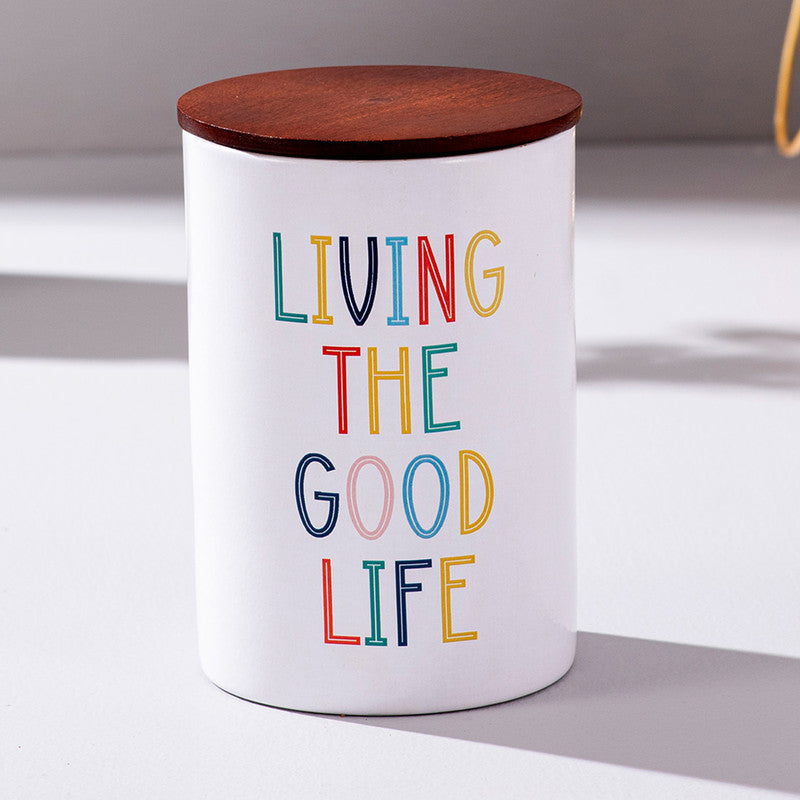 Stainless Steel Good Life Jar | White、mySite、camillekostekn