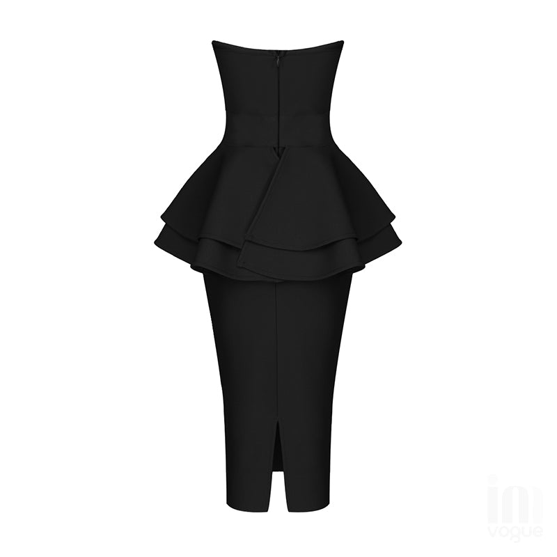  Marilyn Ruffle Dress (Black)、mySite、merchandisen