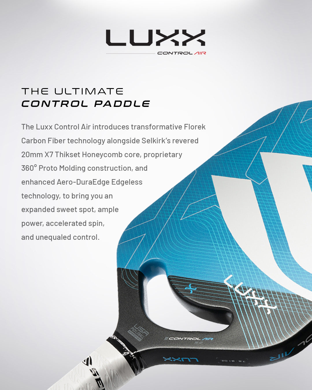Selkirk LUXX Control Air - S2 - Pickleball Paddle、mySite、noshort