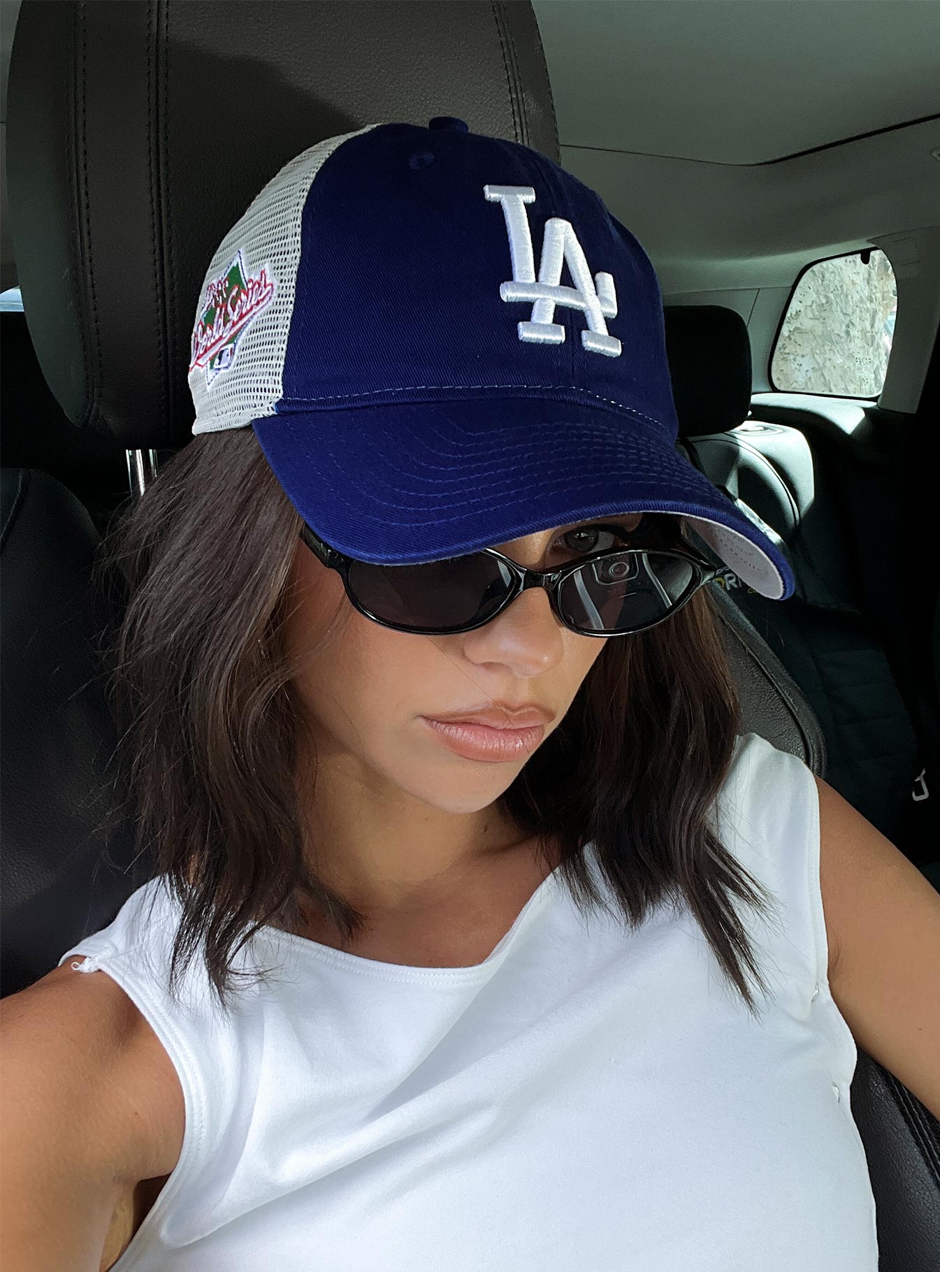 La Dodgers Game Day Trucker 9Twenty Hat Navy、mySite、solidvoid