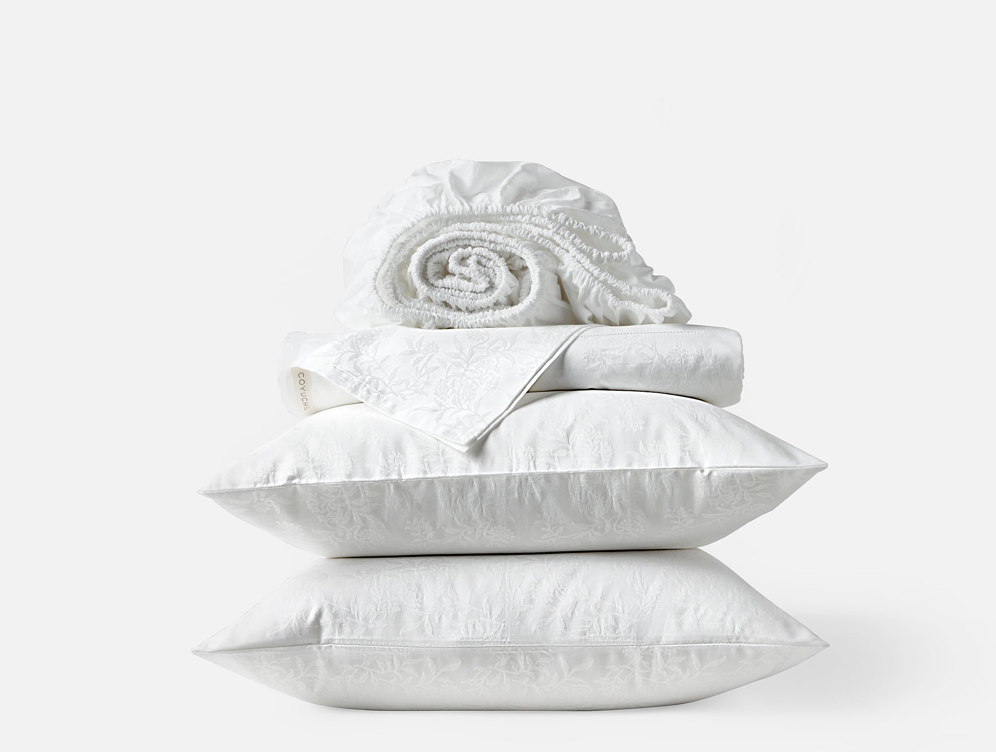  Heirloom Organic Sateen Jacquard Sheet Set、mySite、sugarbowlscore