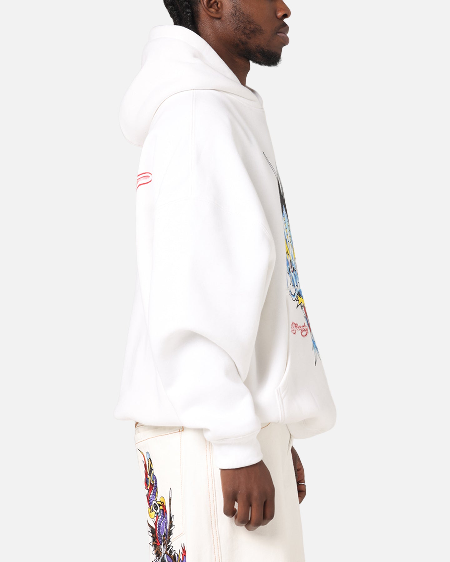 Ed Hardy Blue Dragon Hoodie White、mySite、zt4zffjzw