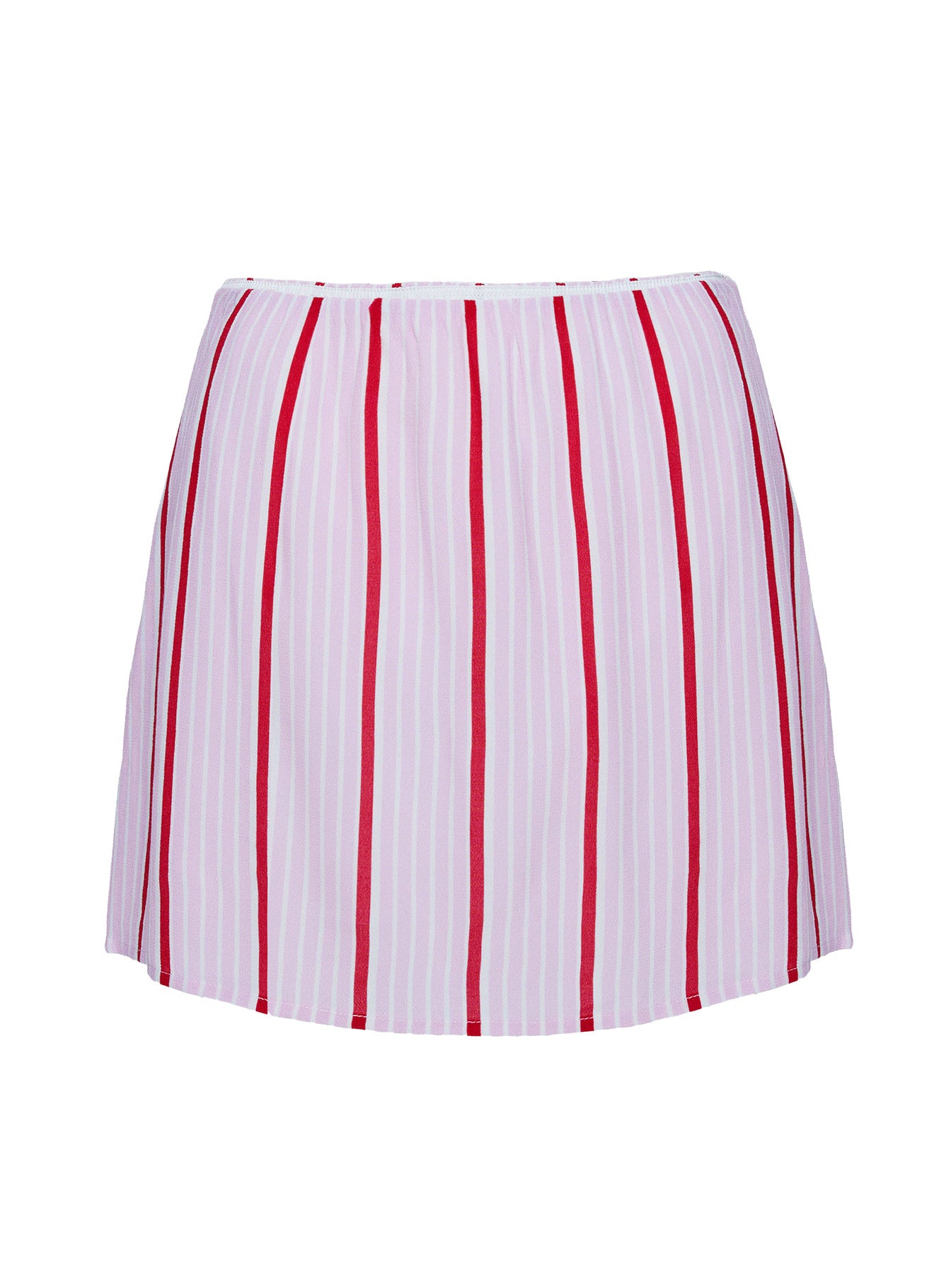Caraliia Mini Skirt Pink / Red Stripe、mySite、solidvoid