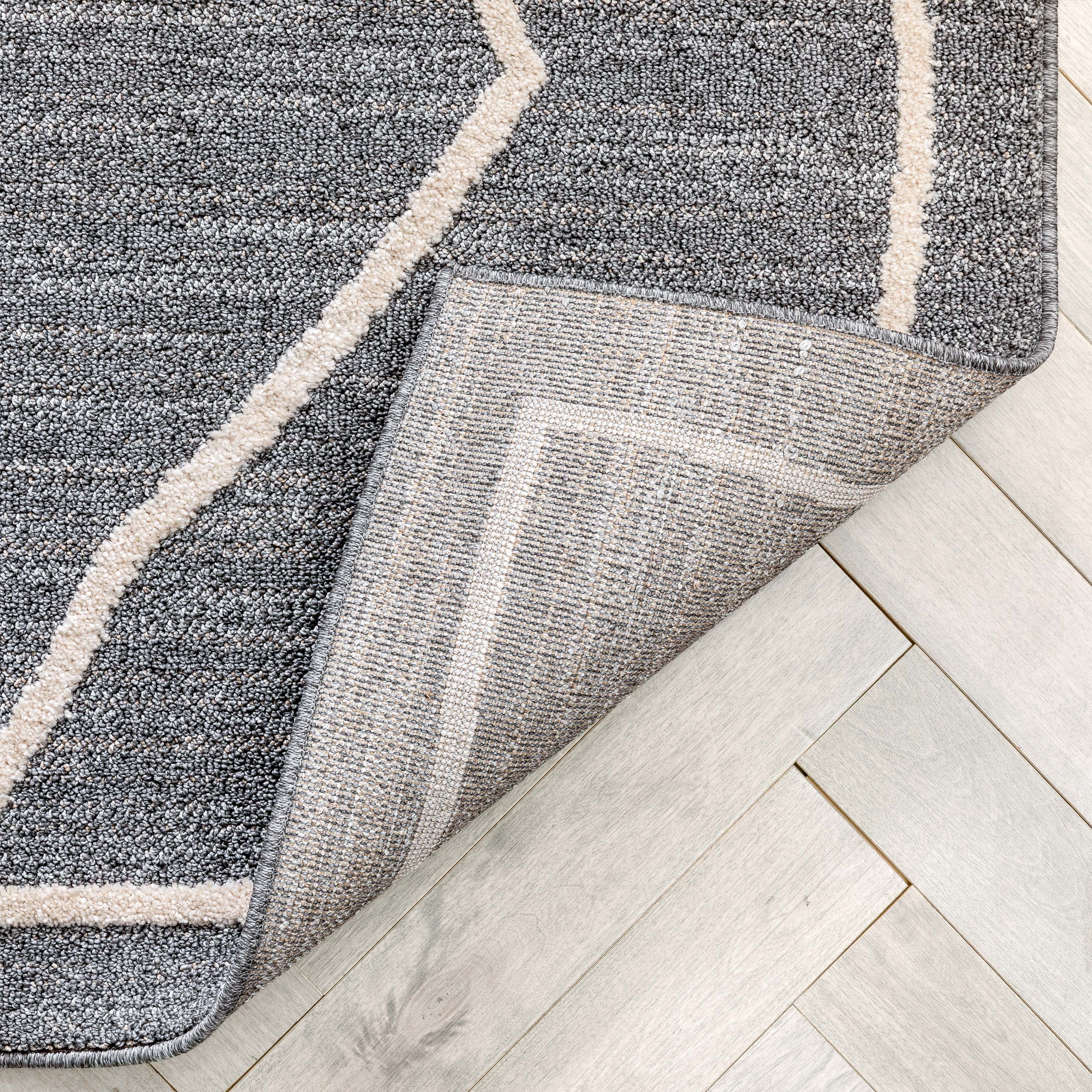 Cora Moroccan Lattice Trellis Grey Looped Pile Rug、mySite、gigharbornorthrealestate