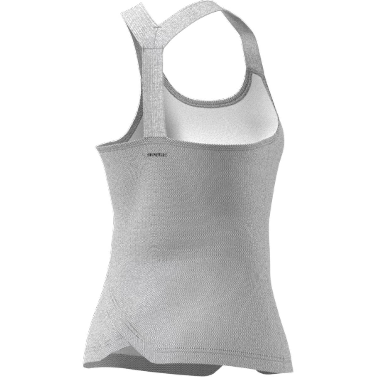 adidas Women's AeroReady Primeblue Y-Tank Top (Grey)