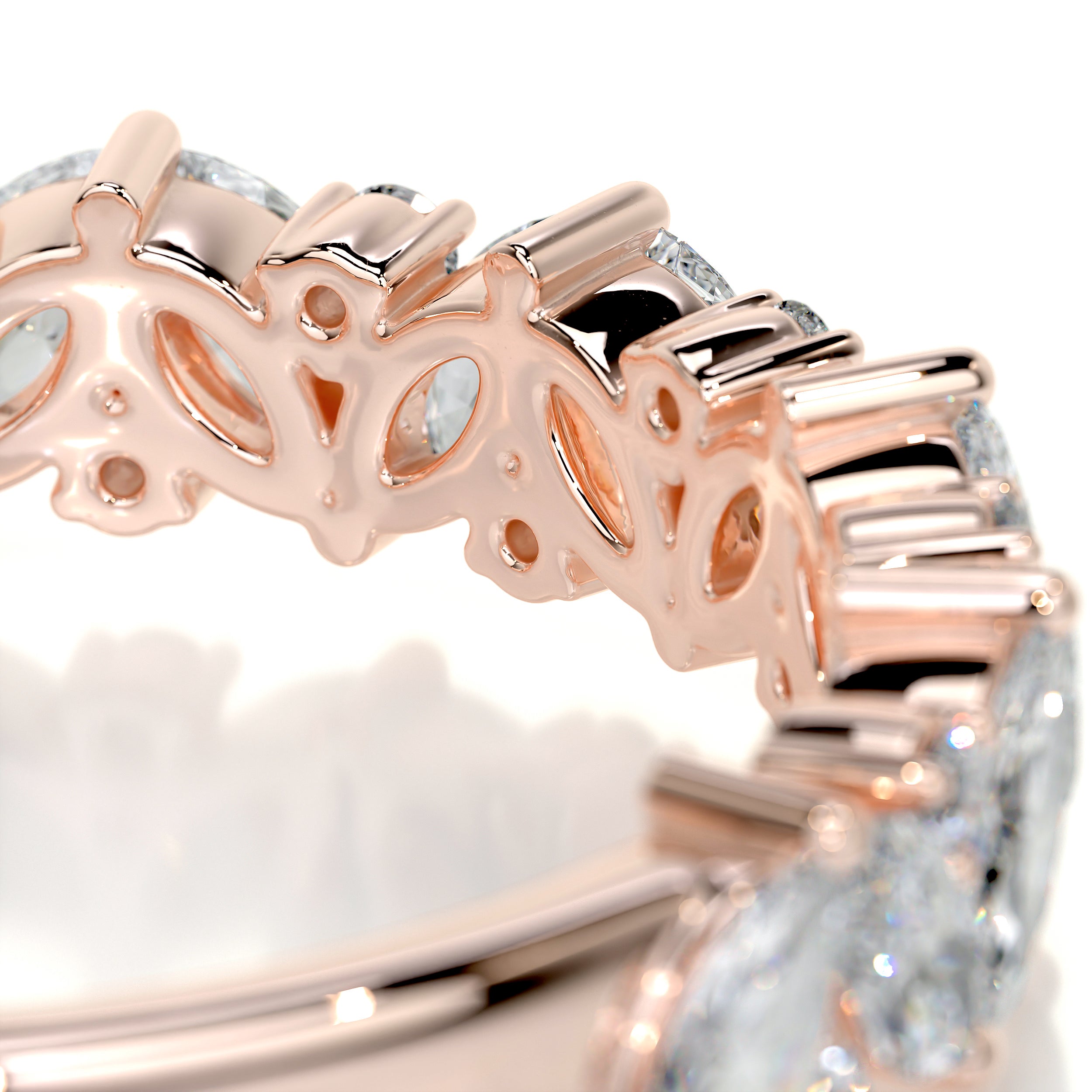Regina Diamond Wedding Ring (0.85 Carat) -14K Rose Gold、mySite、hinf8tx79
