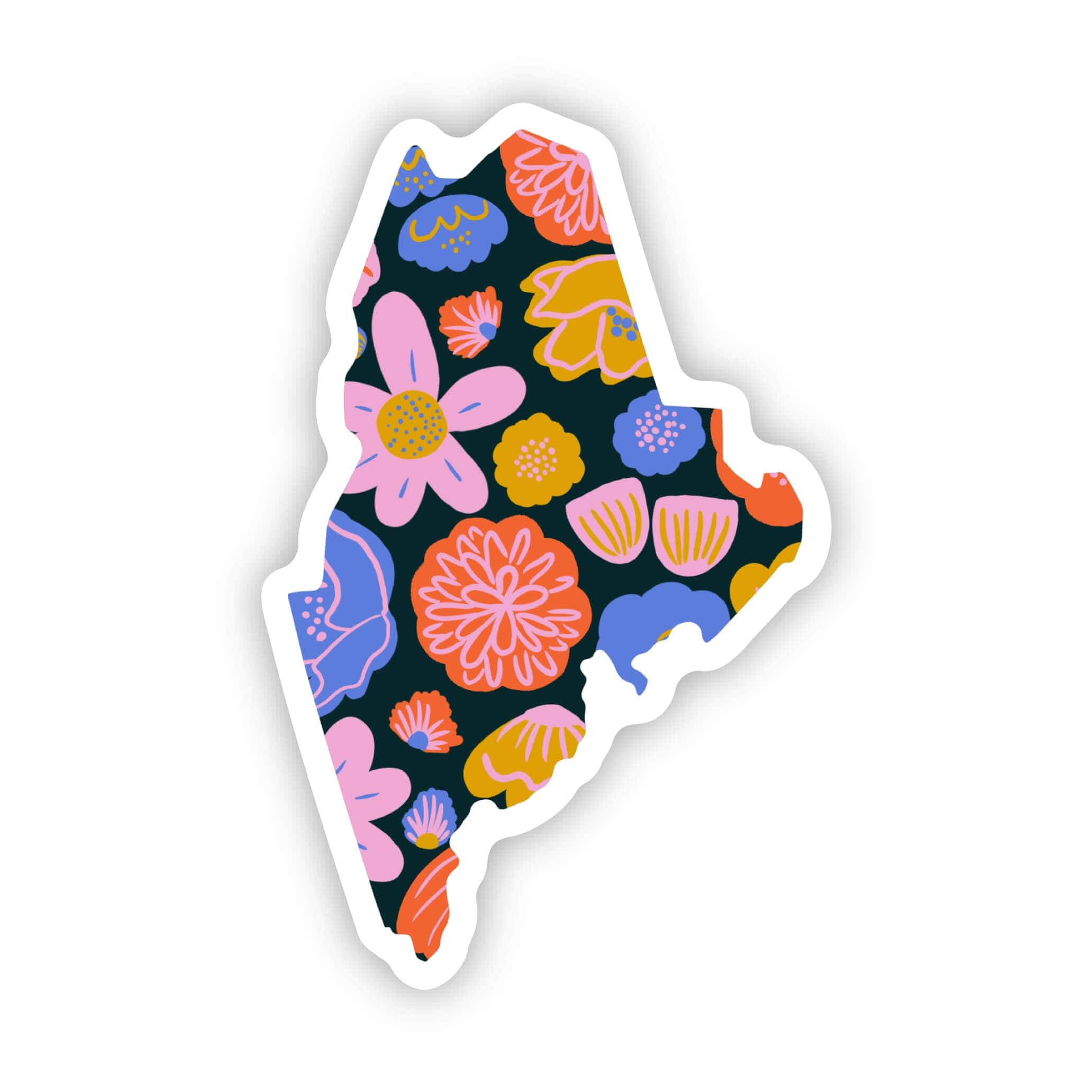  Maine Sticker - Colorful Flower、mySite、elrpsem3k