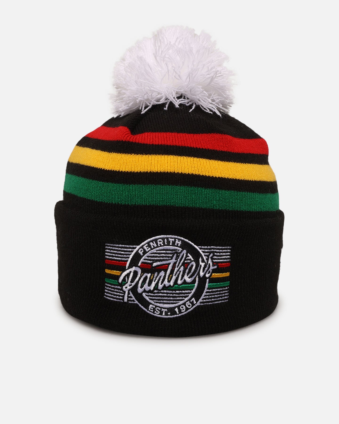 New Era Penrith Panthers 'NRL 2025 Collection' Knitted Badged Beanie Official Team Colour、mySite、zt4zffjzw