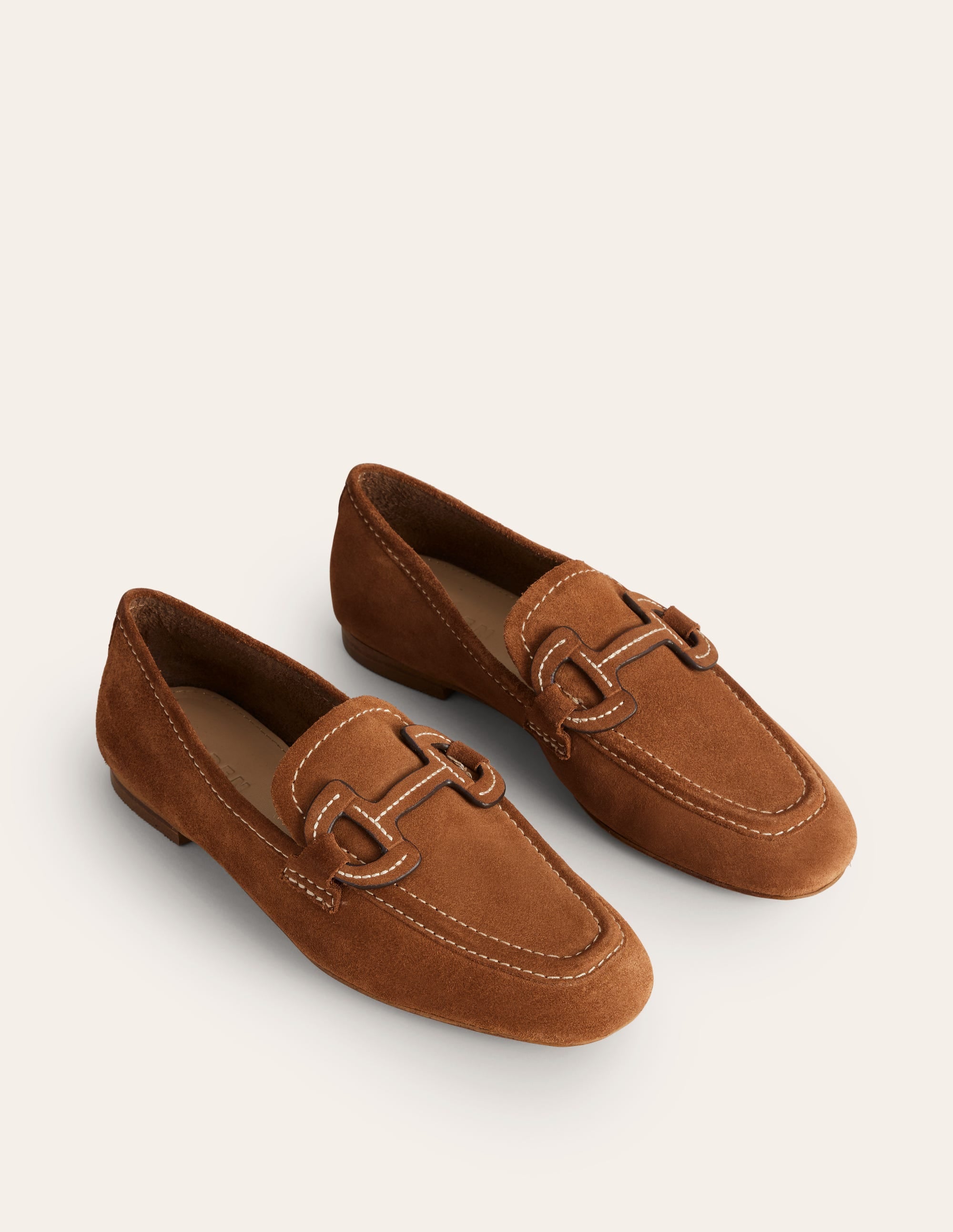  Stitched Snaffle Loafers-Golden Brown Suede、mySite、ashleygrahame