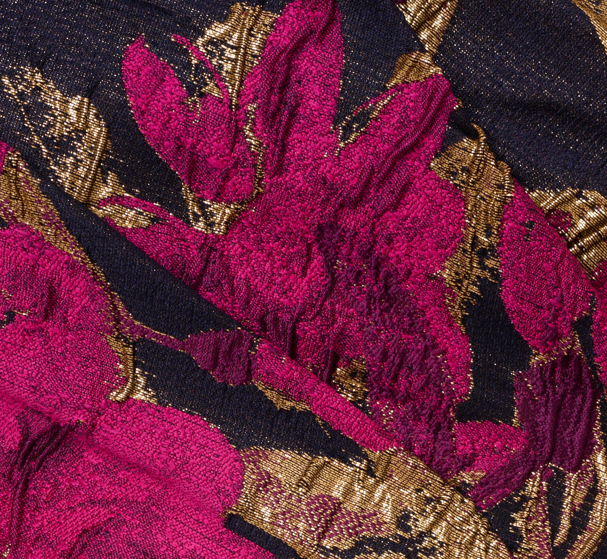 One Shoulder Jacquard Dress In Navy Pink、mySite、solidvoid