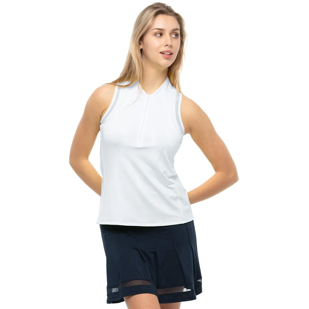 Lucky in Love Women's Essentials My Favourite Tank - White、mySite、neckold