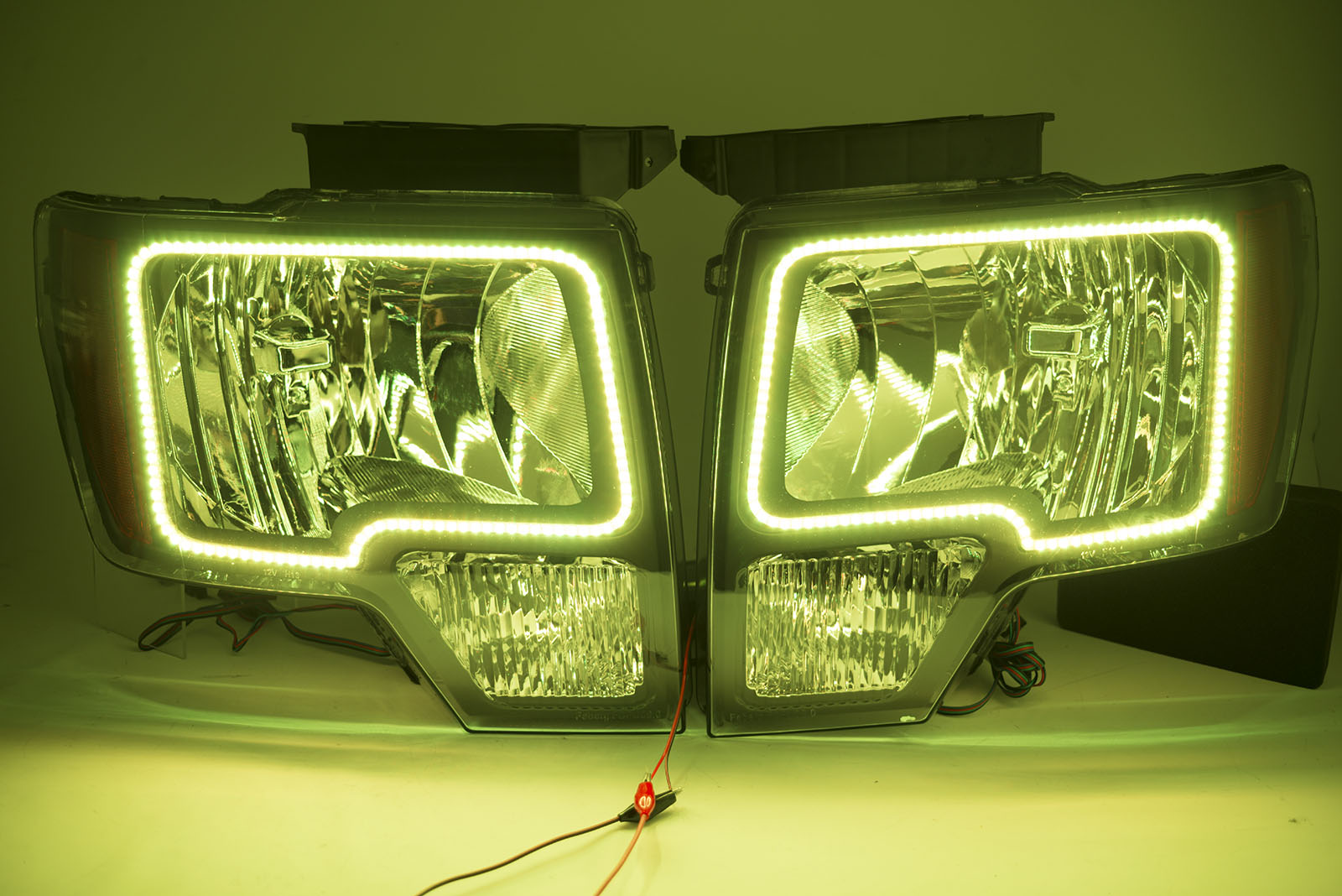 2009-14 Ford F-150 Headlights with ORACLE RGB ColorSHIFT Halos + ColorSHIFT RGB Remote、mySite、nflplayoffbracketp