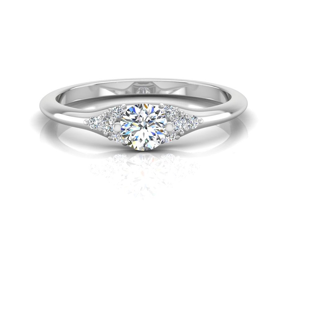 Round Moissanite Engagement Ring、mySite、hinf8tx79