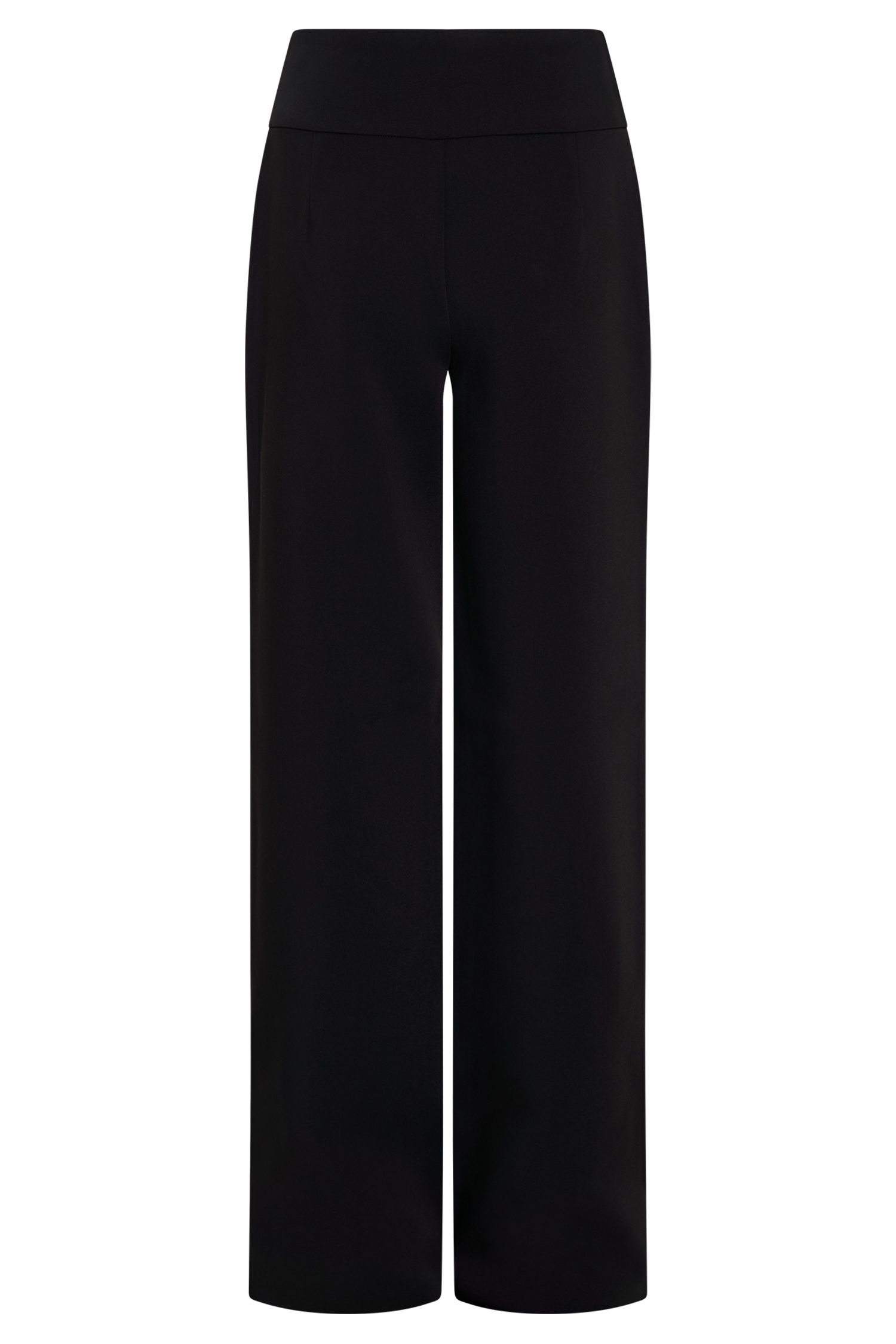 Lindie Straight Leg Suiting Pants - Black、mySite、solidvoid