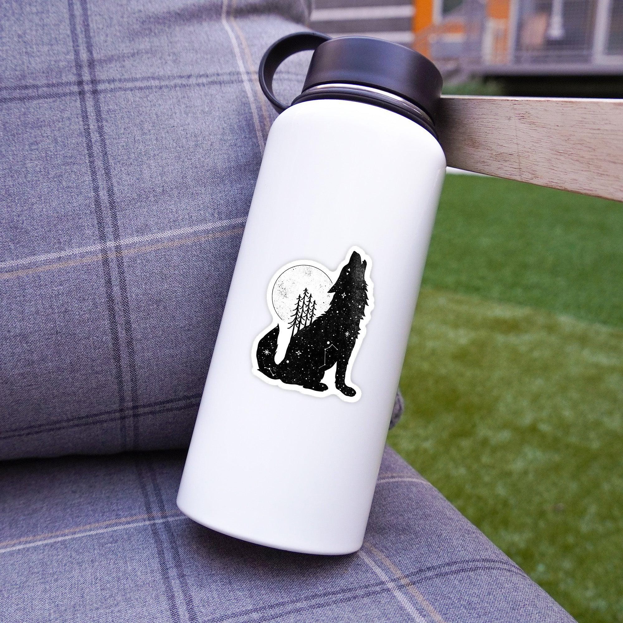  Howling Wolf and Moon Sticker、mySite、ghnorth