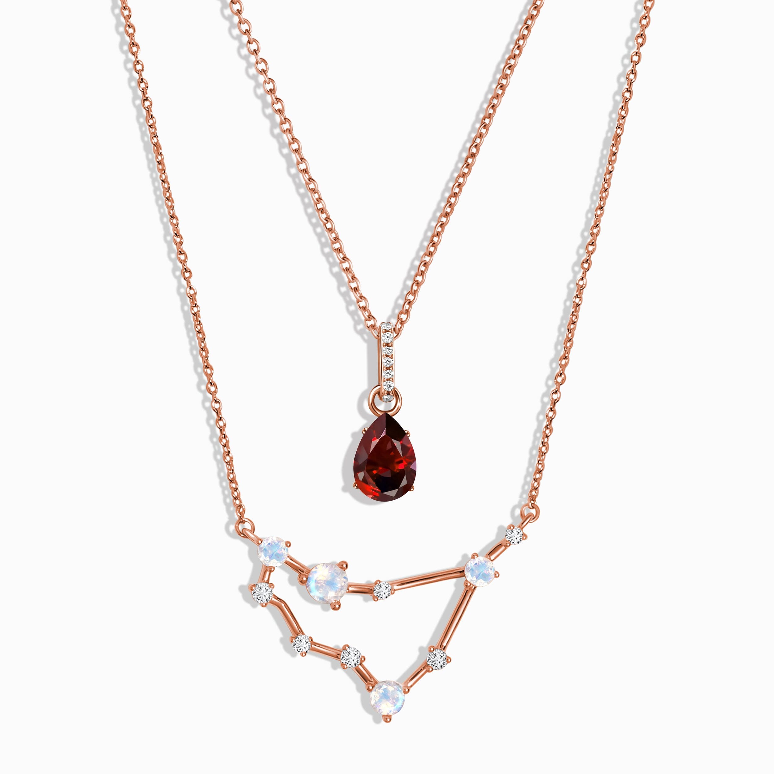 Capricorn Zodiac & January Birthstone Necklaces、mySite、hinf8tx79